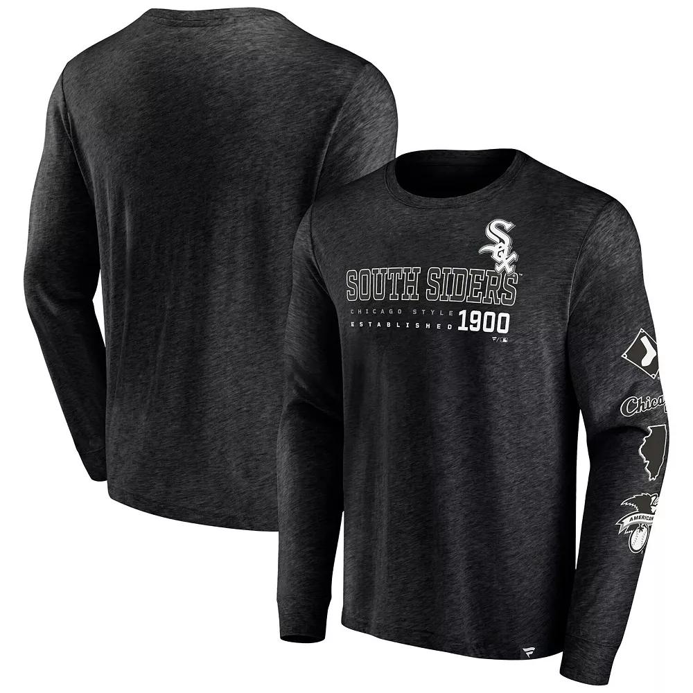 Men's Fanatics Branded Black Chicago White Sox High Whip Pitcher Long Sleeve T-Shirt,  Product Image