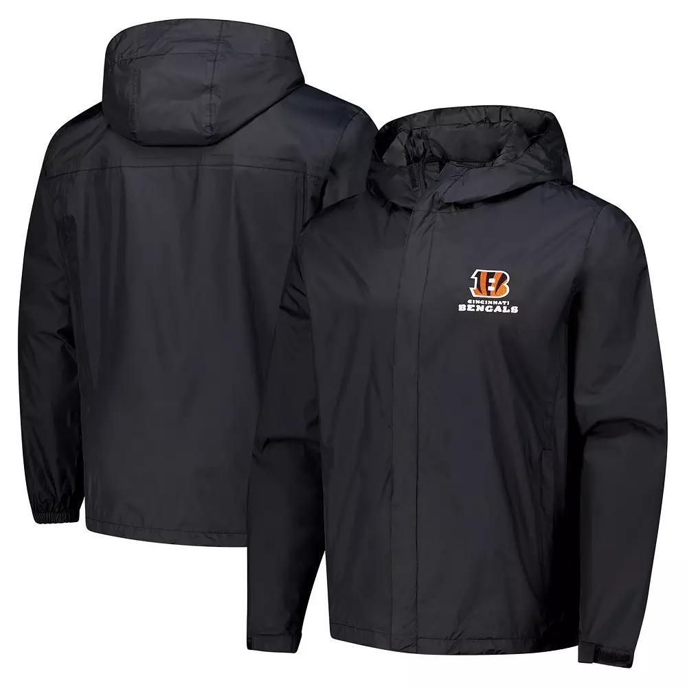 Men's Dunbrooke Black Cincinnati Bengals Tropic Waterproof Packable Full-Zip Hoodie Jacket,  Product Image