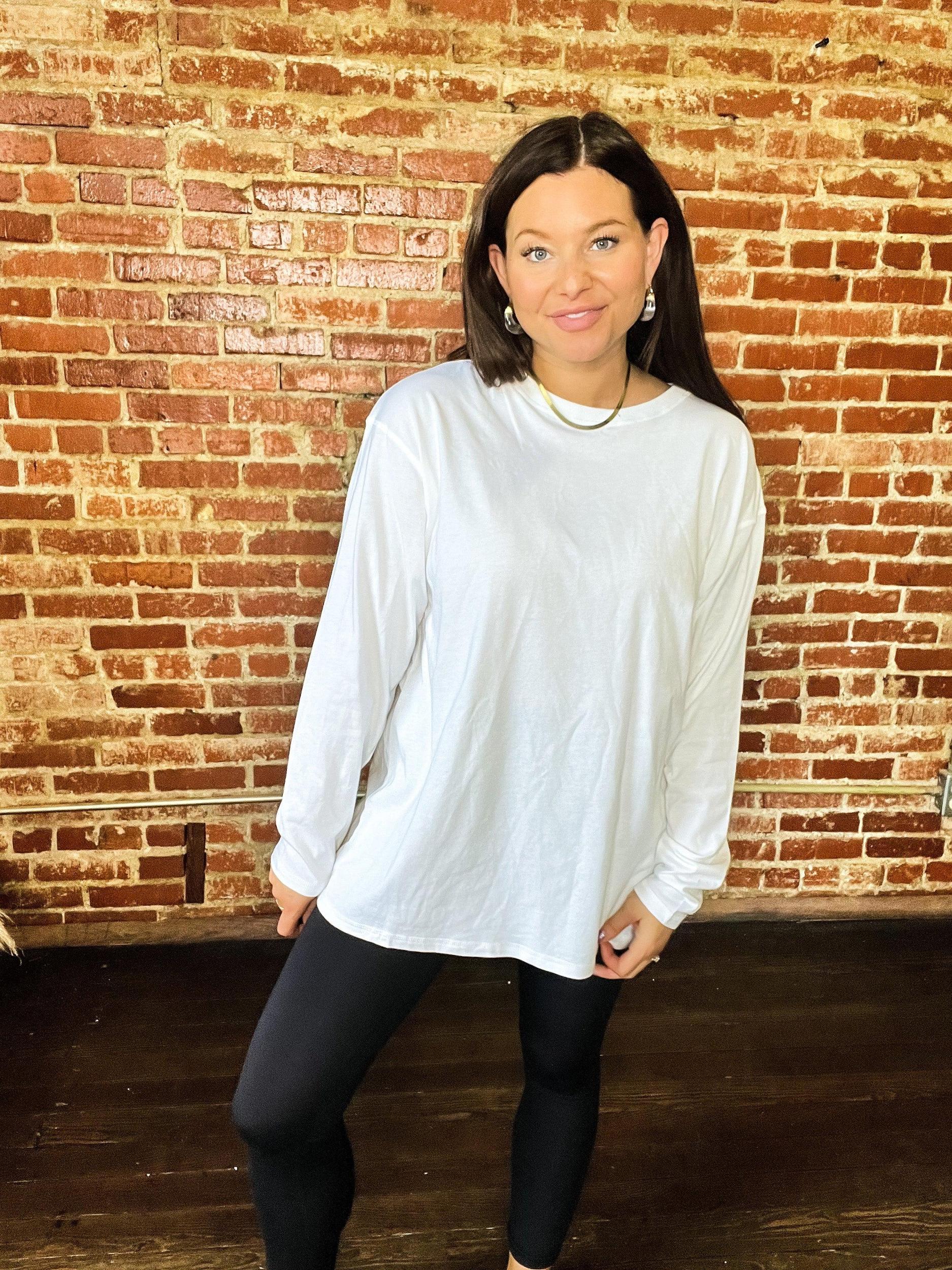 Long Sleeve Boyfriend Tees Product Image