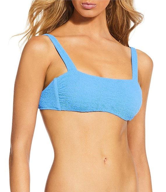 GB Scrunchie Textured Tie Side Hipster Swim Bottom Product Image