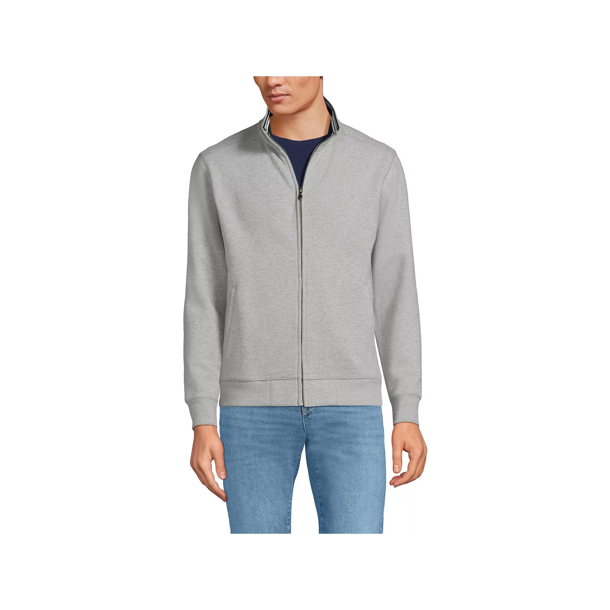 Men's Lands' End Serious Sweats Long Sleeve Zip-Up Sweatshirt,  Product Image
