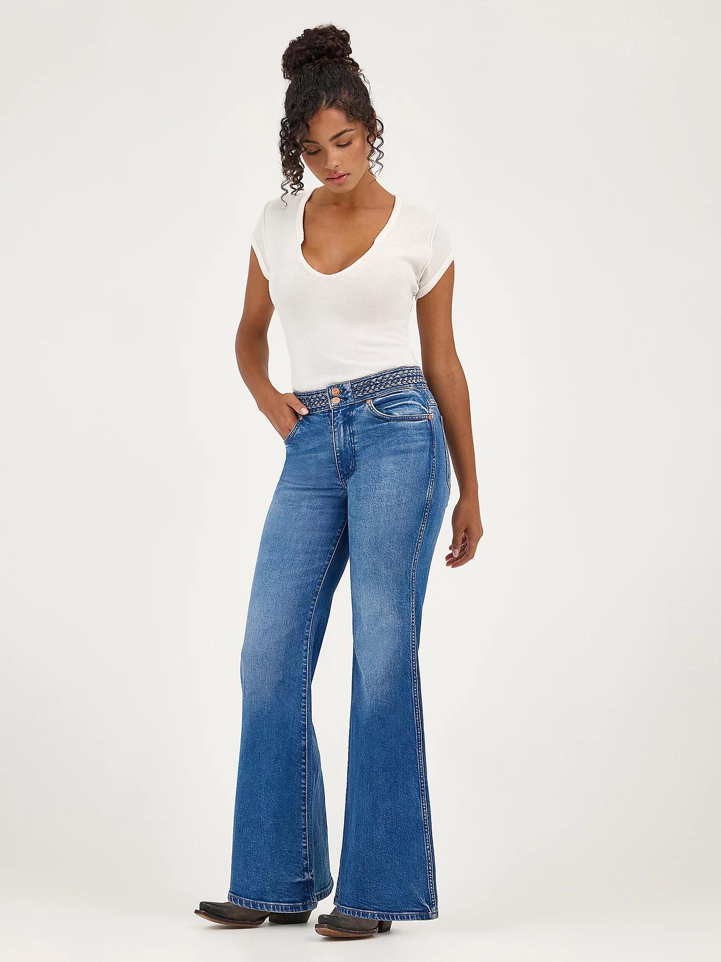 Women's Braided Flare Jean | Women's JEANS | Wrangler® Product Image