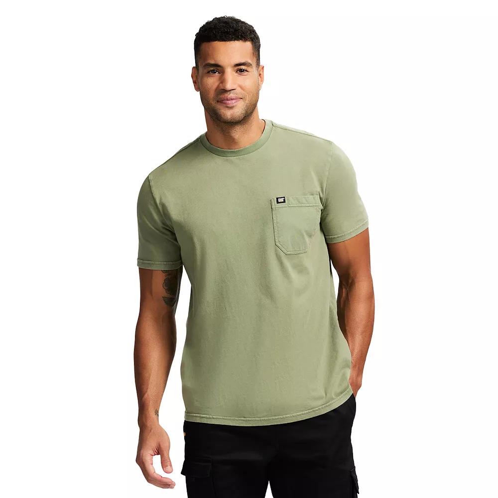 Men's Caterpillar Short Sleeve CAT Logo Pocket Tee,  Product Image