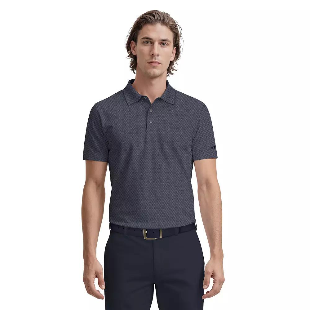 Men's Grand Slam Diamond Jacquard Short Sleeve Golf Polo Shirt,  Product Image