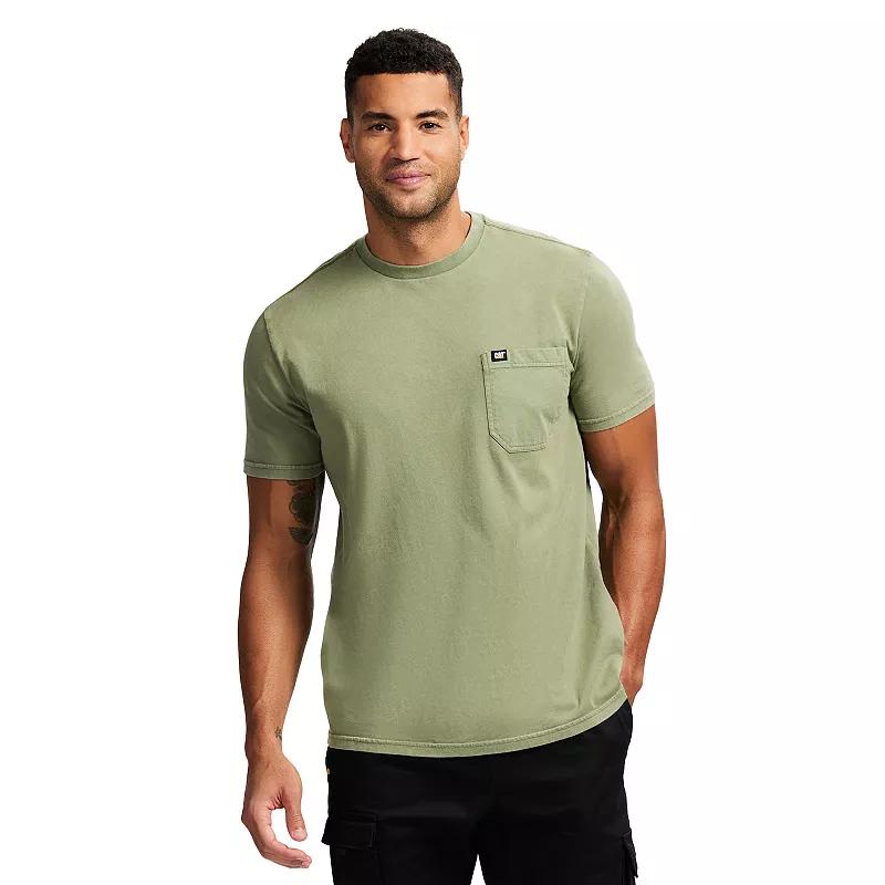 Men's Caterpillar Short Sleeve CAT Logo Pocket Tee,  Product Image