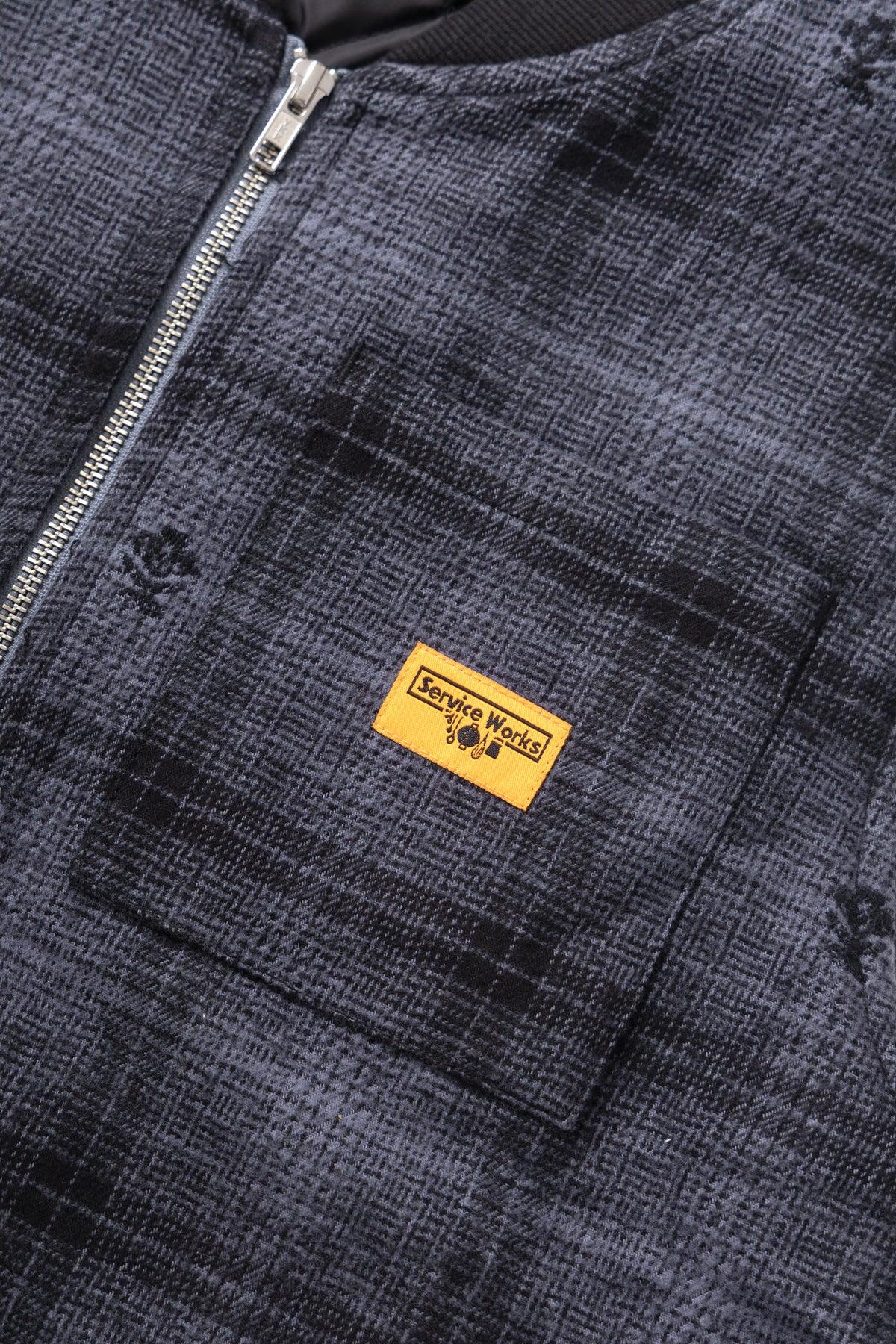 Thistle Plaid Padded Work Vest - Black Product Image