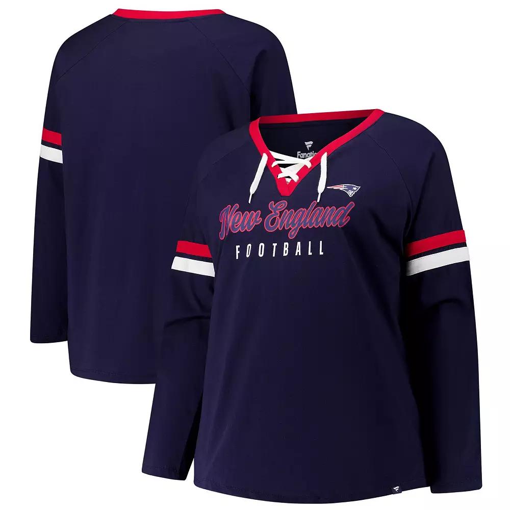Women's Fanatics Navy New England Patriots Plus  Product Image
