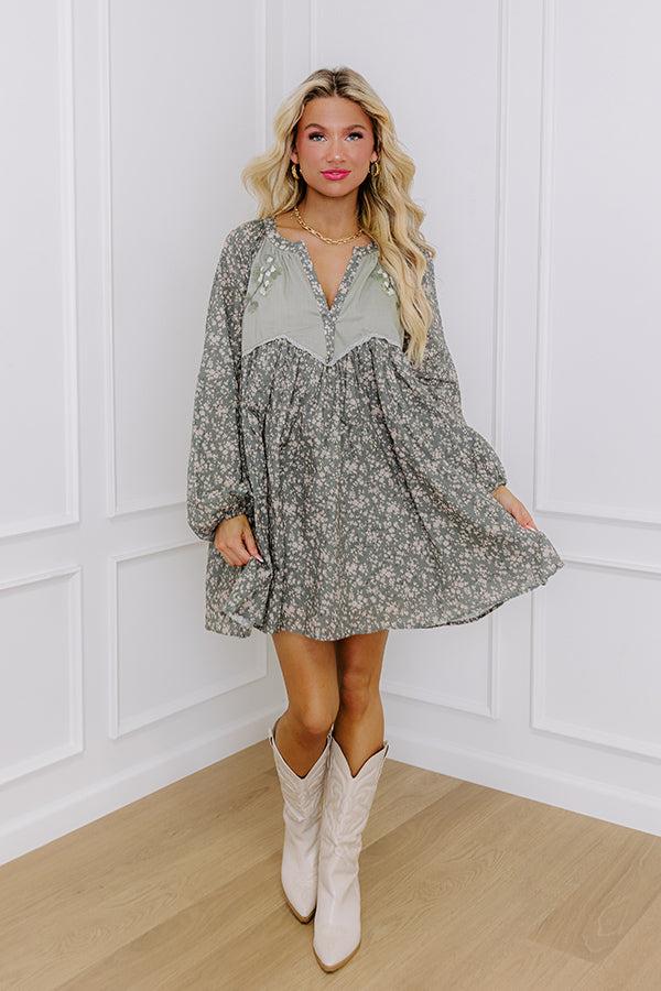 Picking Flowers Embroidered Mini Dress Product Image