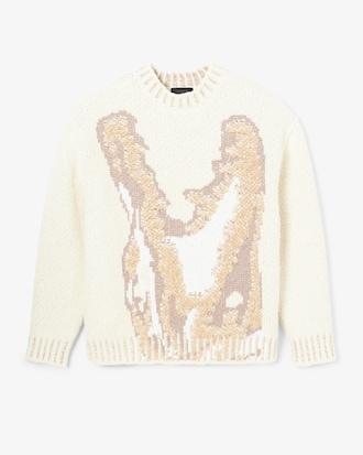 Runway Jacquard Crocodile Sweater Product Image