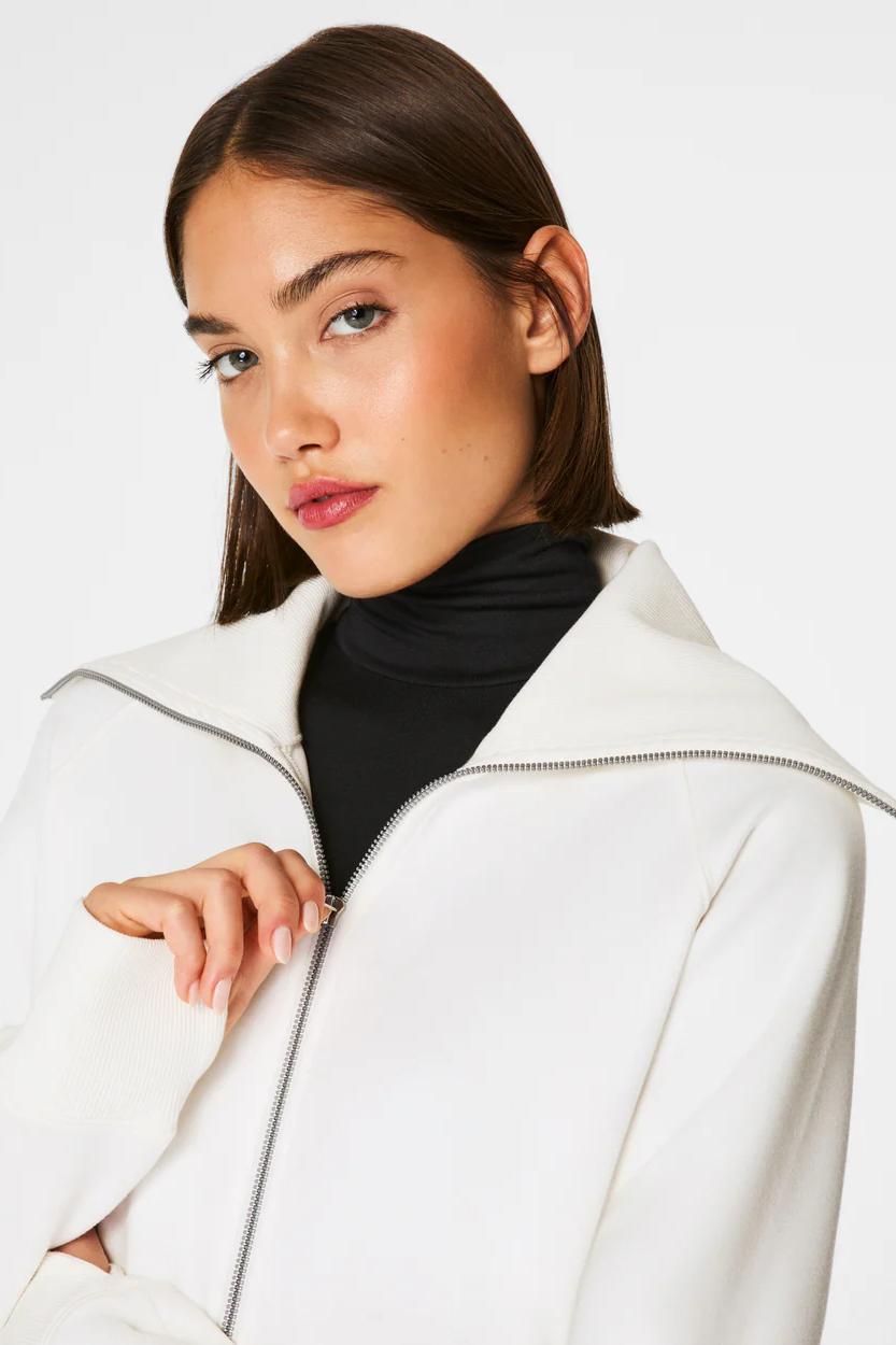 Air Essentials Luxe Full Zip Tunic- Powder Product Image