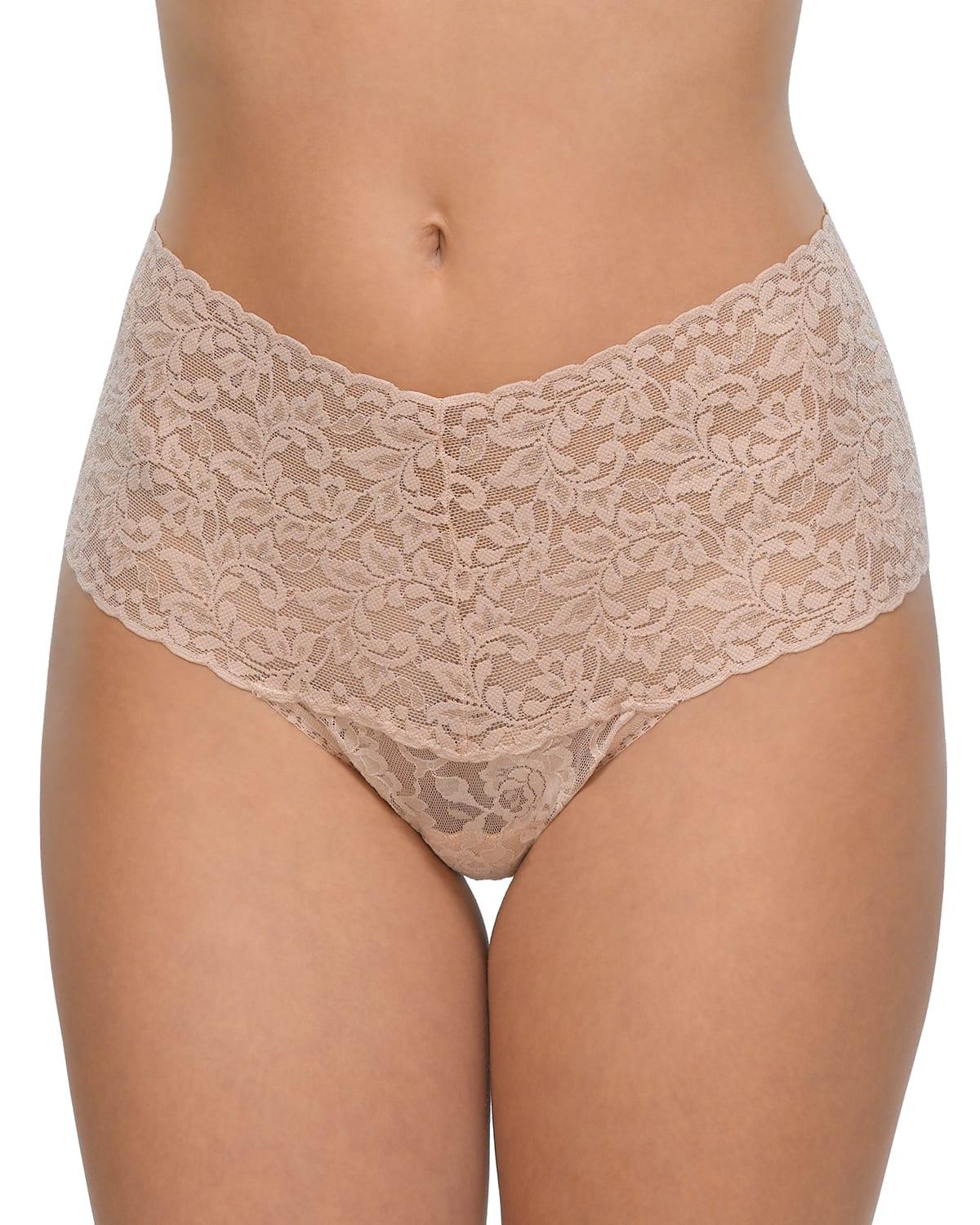 Signature Lace Retro Thong Product Image