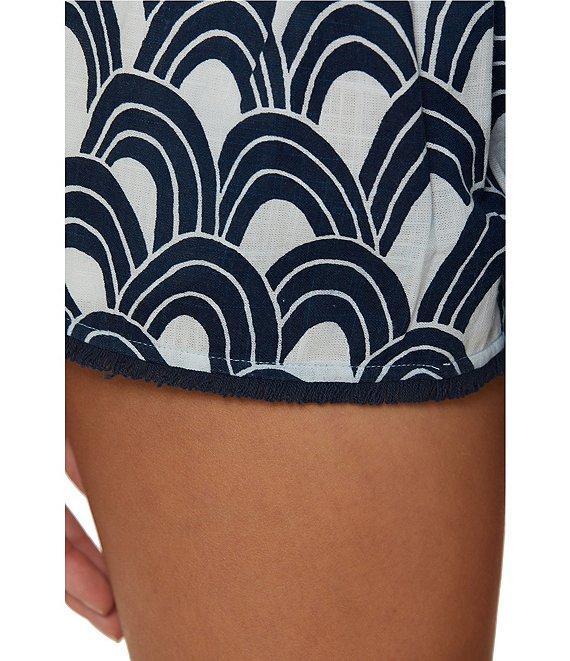 Trina Turk Arches Woven Fringe Trim Swim Cover-Up Shorts Product Image