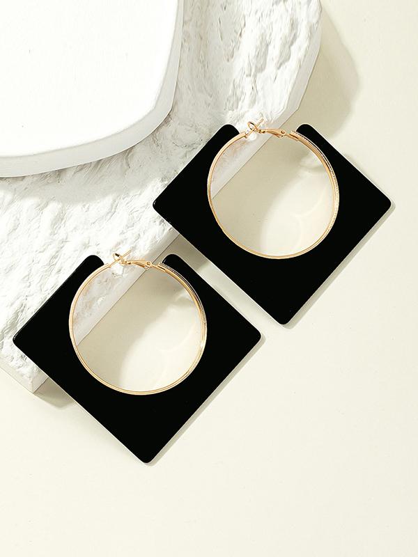 Normcore Geometric Drop Earrings Product Image