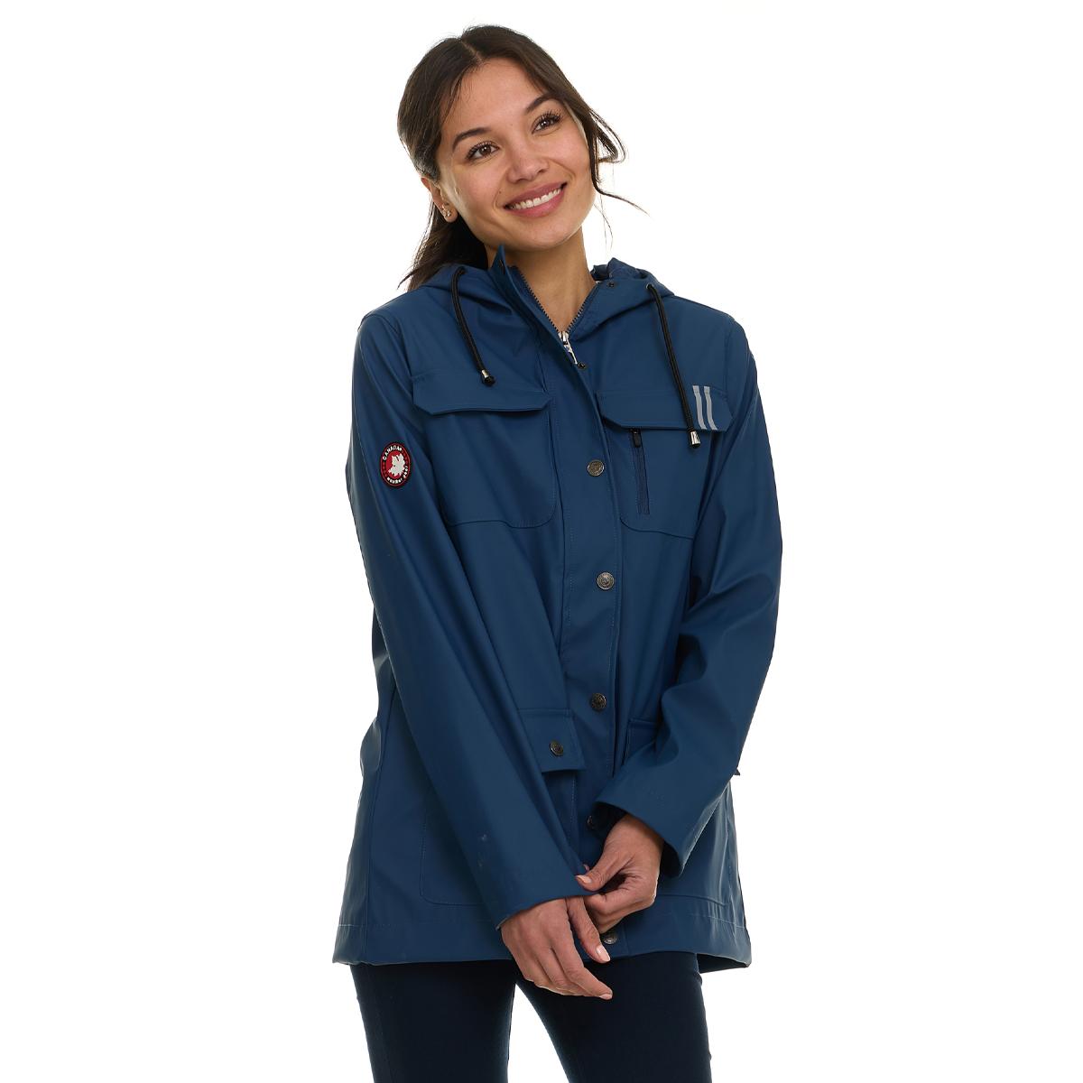 Canada Weather Gear Women's Waterproof Hooded Rain Coat Product Image