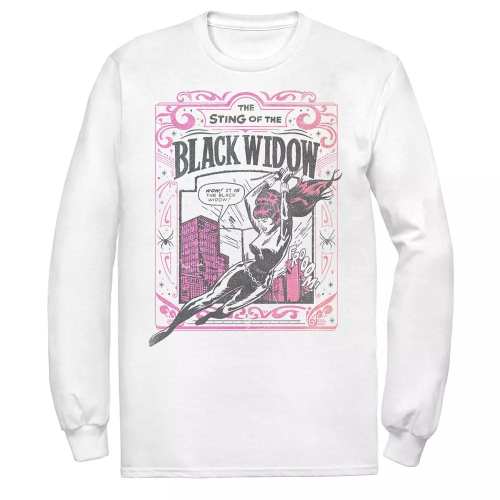 Men's Marvel The Sting Of The Black Widow Comic Cover Tee,  Product Image