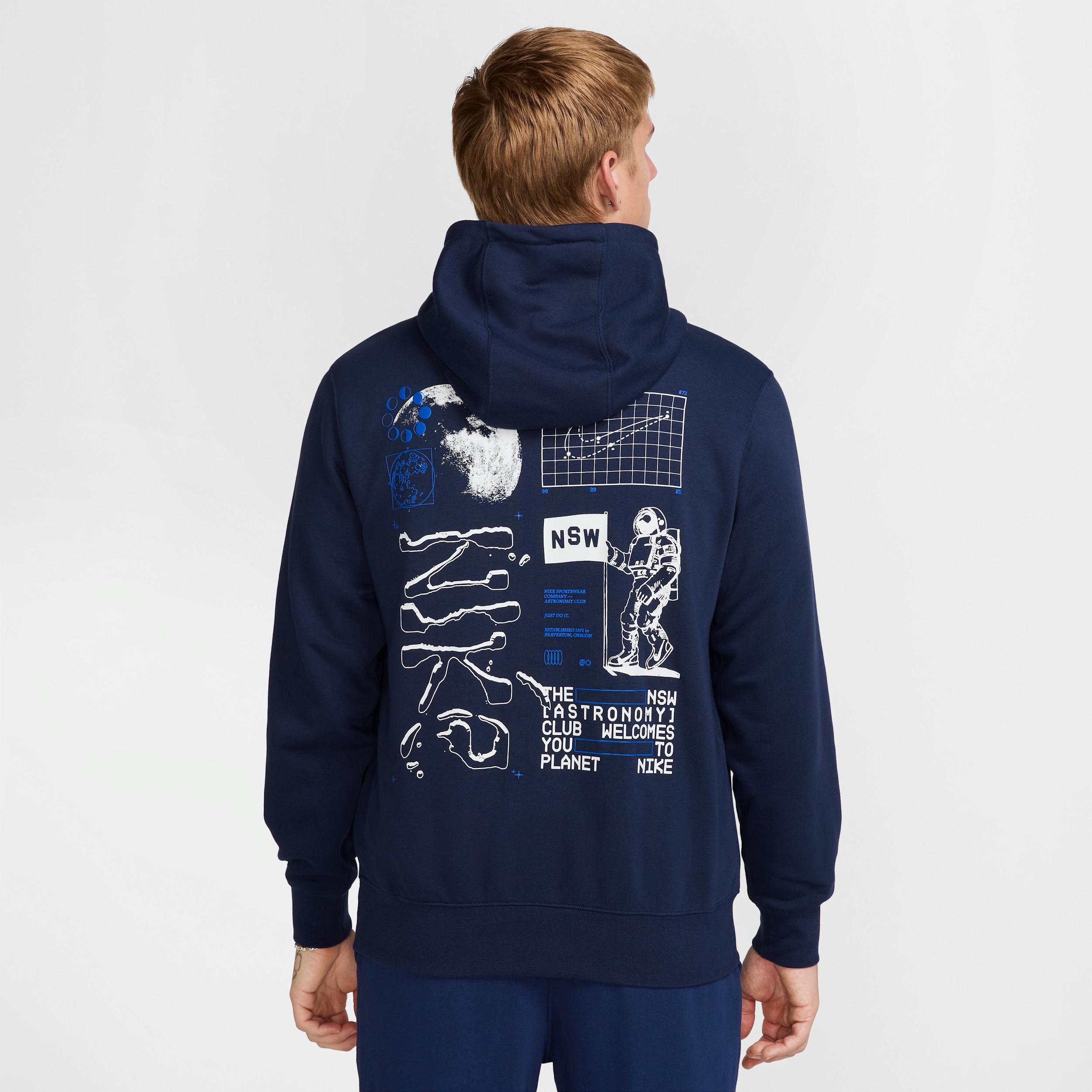 Nike Mens Club French Terry Hoodie | HJ2177-010 Product Image