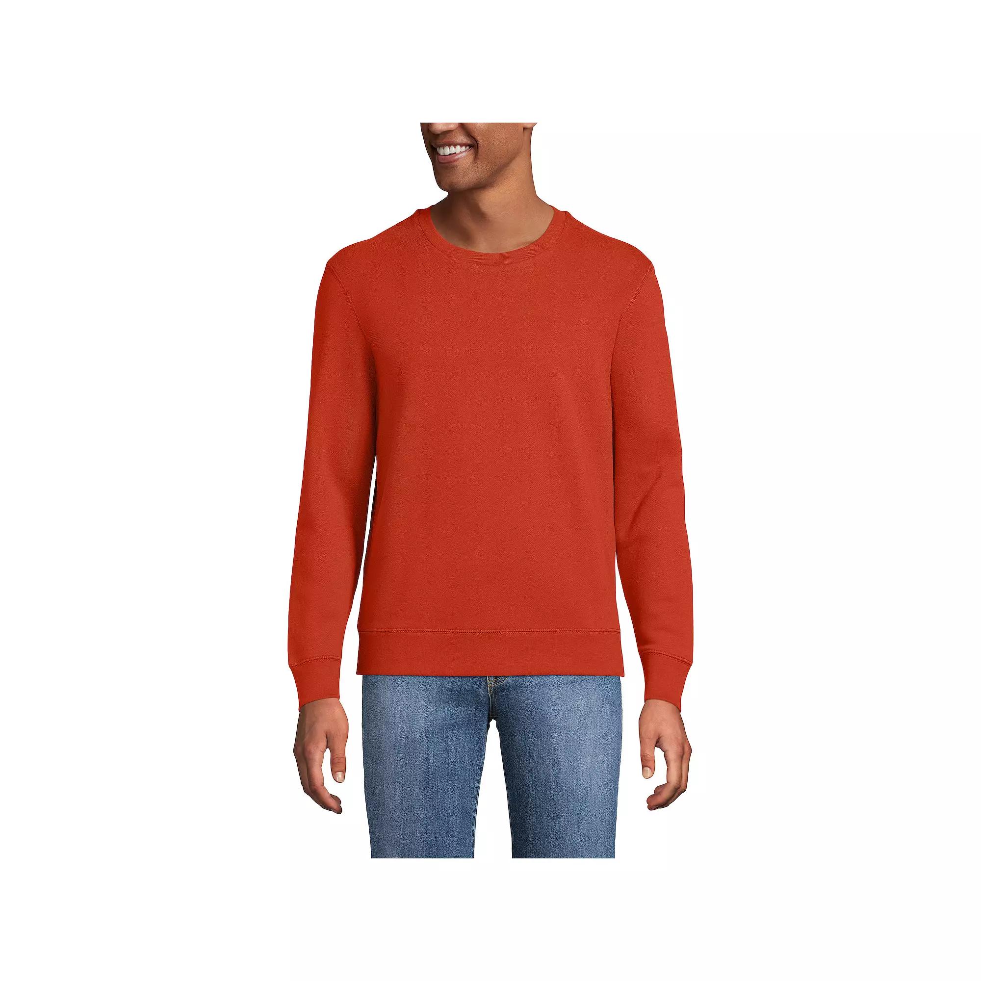 Big & Tall Lands' End Long Sleeve Serious Sweats Crewneck Sweatshirt, Men's,  Product Image