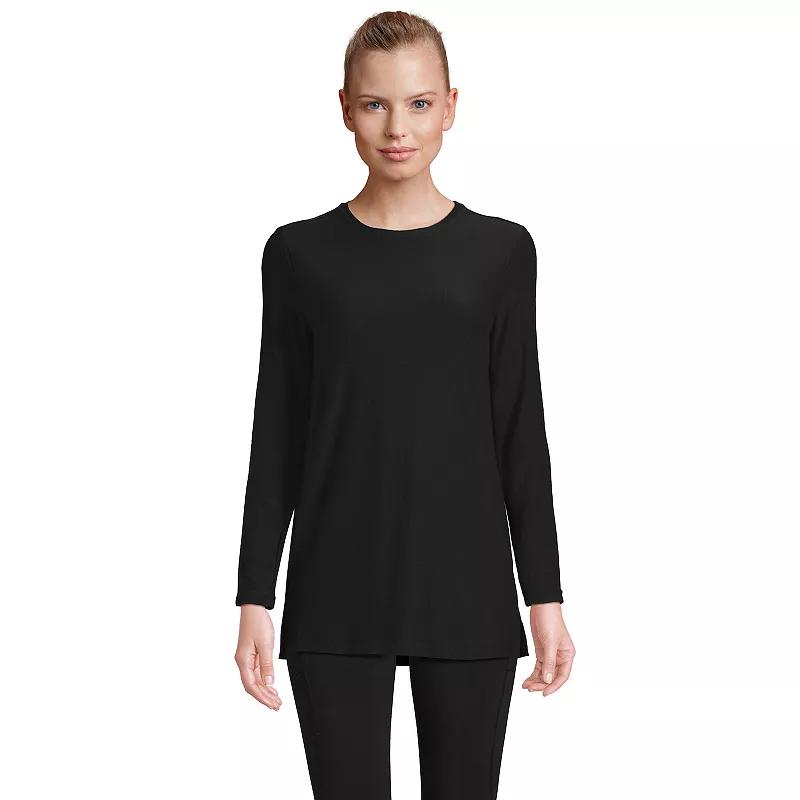 Petite Lands' End Long Sleeve Performance Crew Neck Tunic, Women's,  Product Image