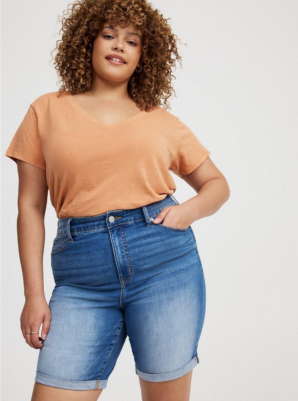 Perfect High-Rise Bermuda Jean Short Product Image