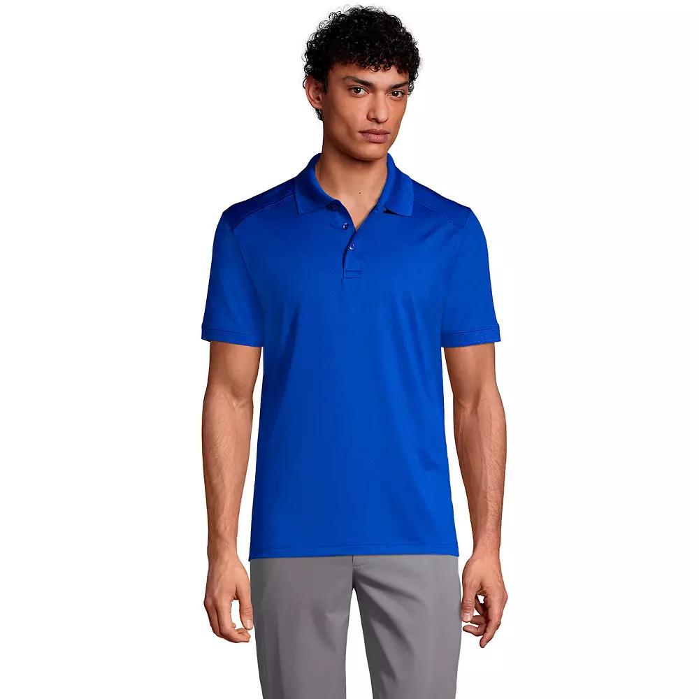 Men's Lands' End Short Sleeve Rapid Dry UPF 50 Polo Shirt,  Product Image