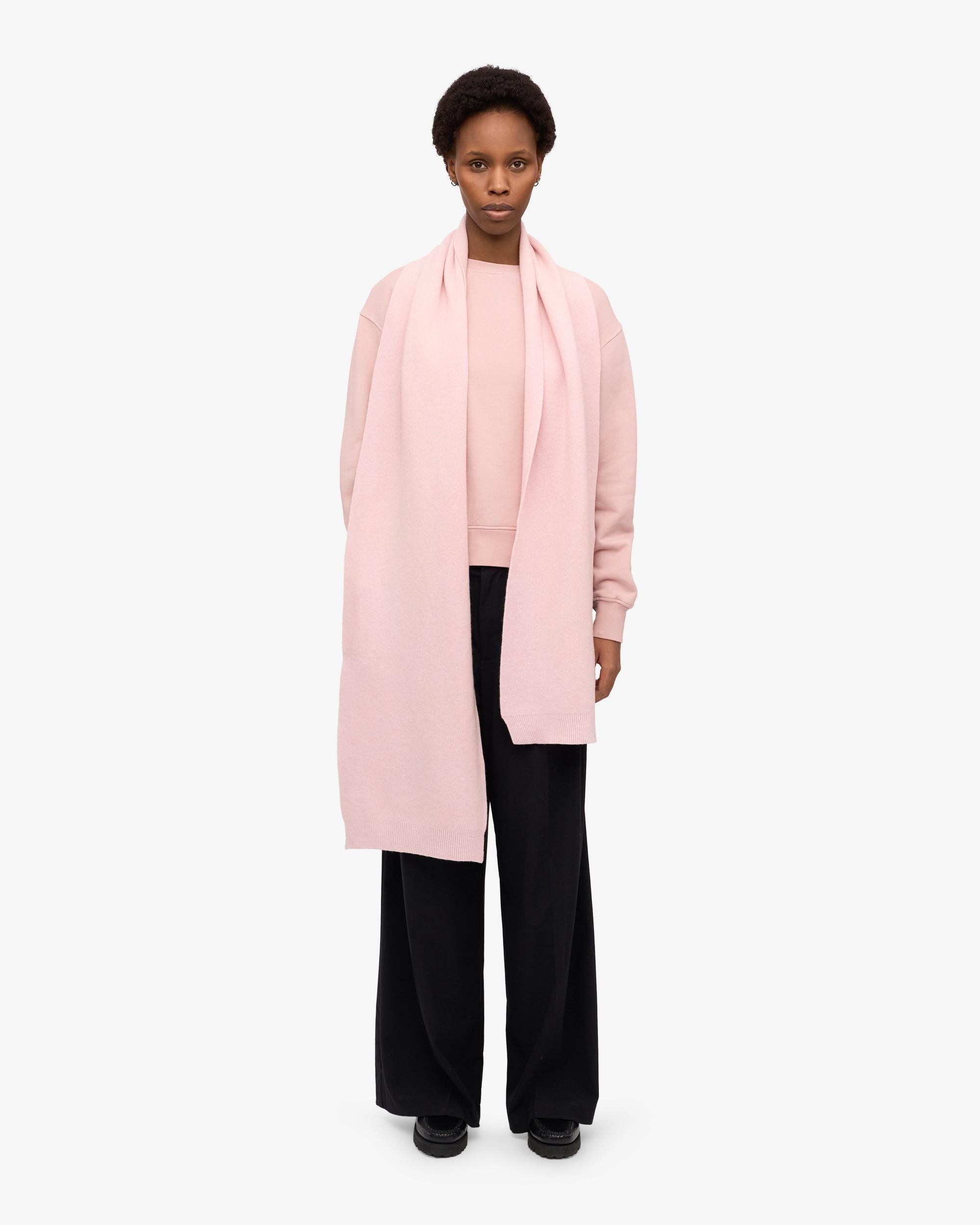 Merino Wool Scarf - Faded Pink Product Image