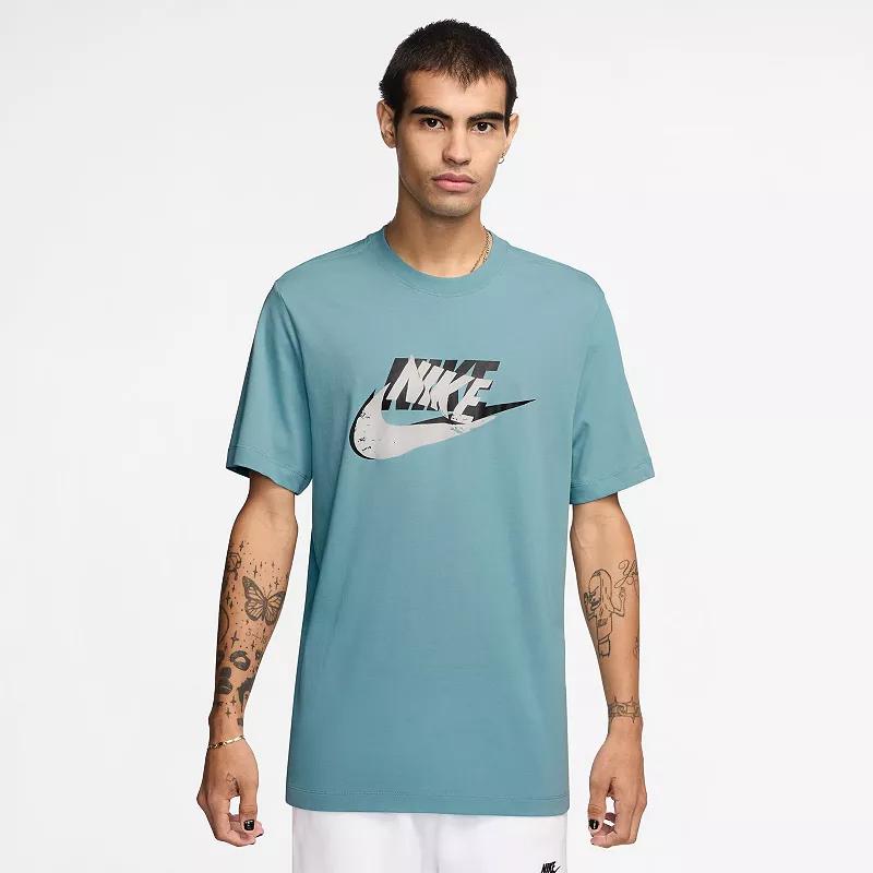 Men's Nike Double Logo Sportswear Tee, Size: Large, Black Product Image