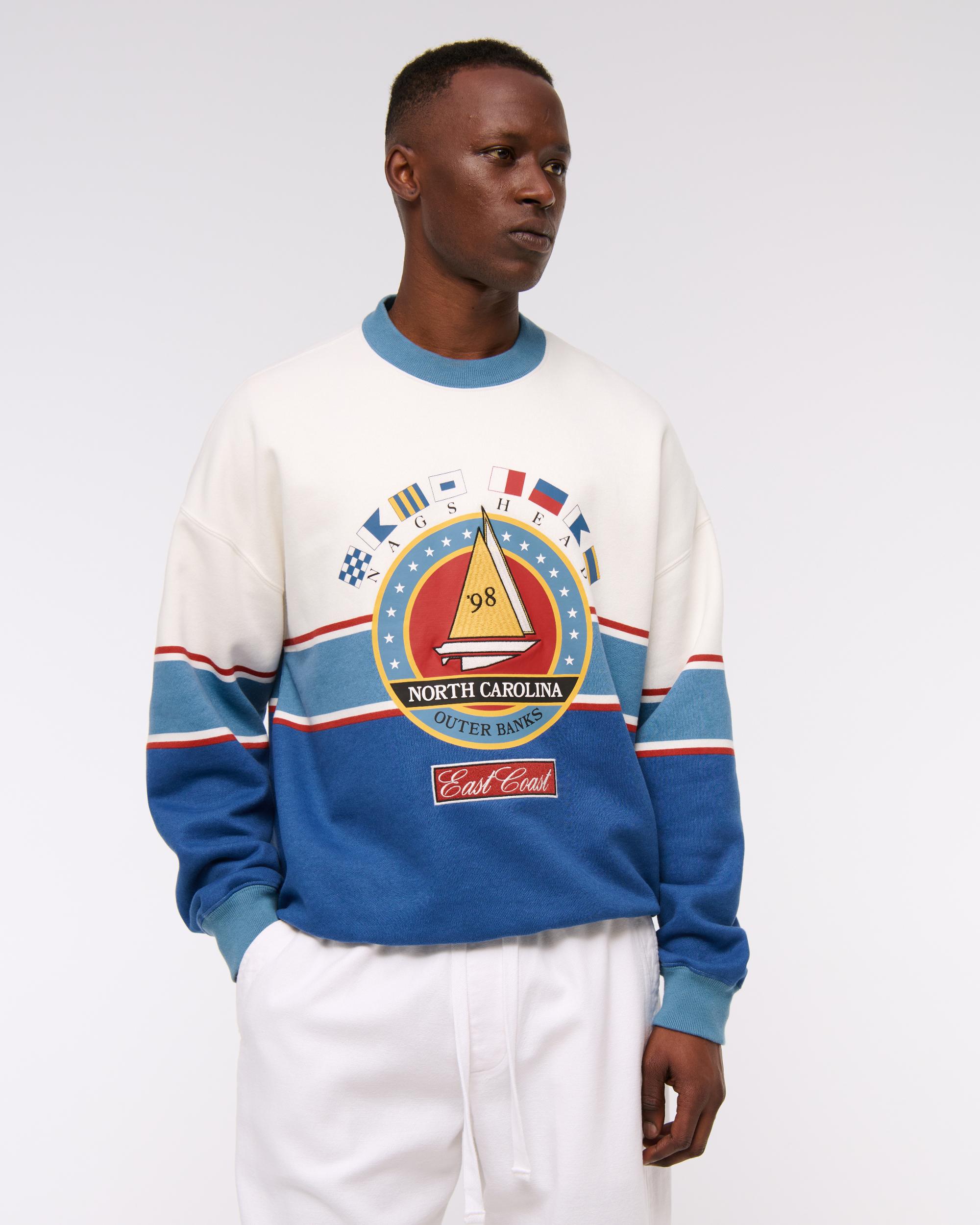 Nautical Graphic Crew Sweatshirt Product Image