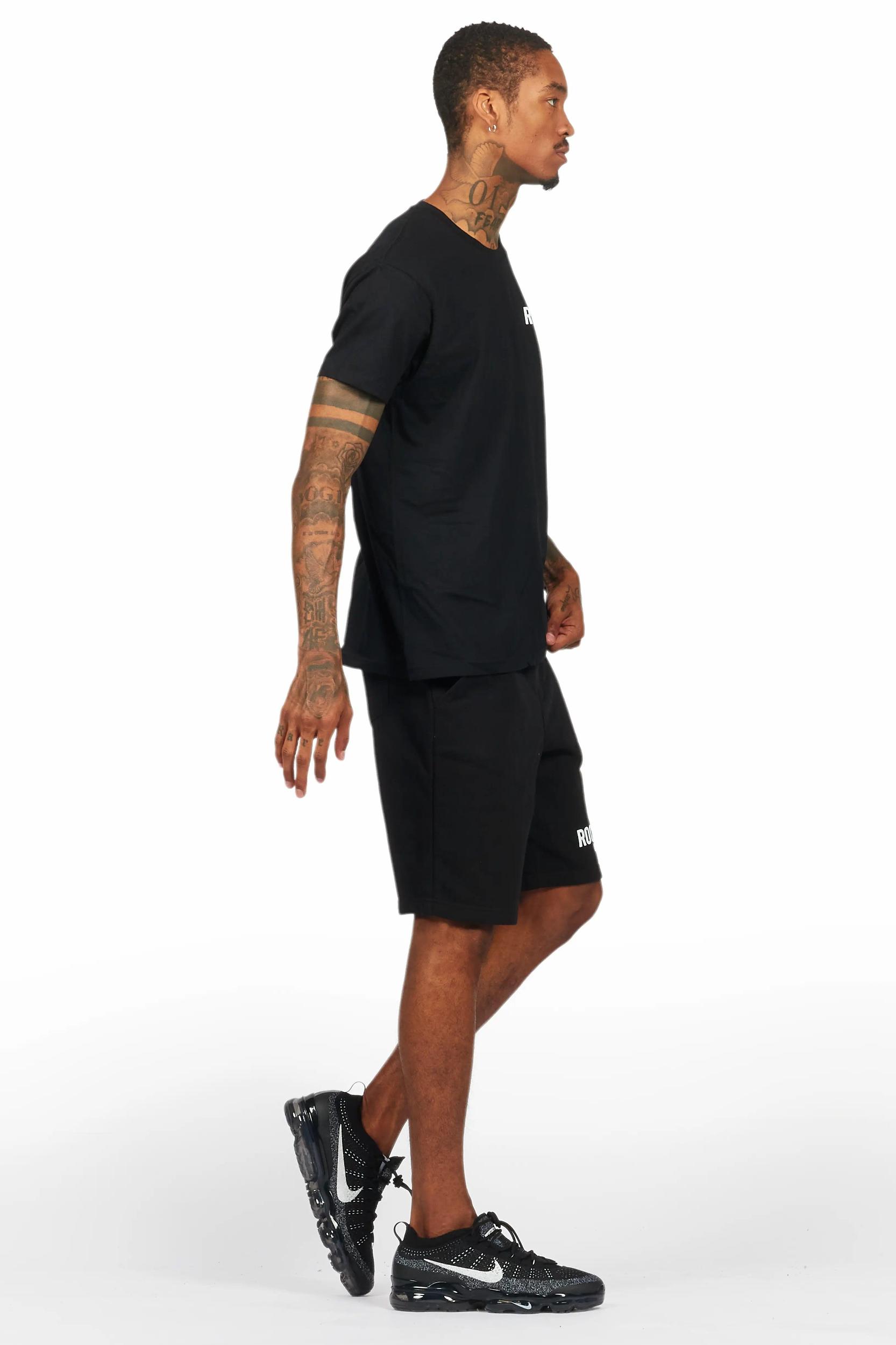 Sana Black/White Short Set Male Product Image