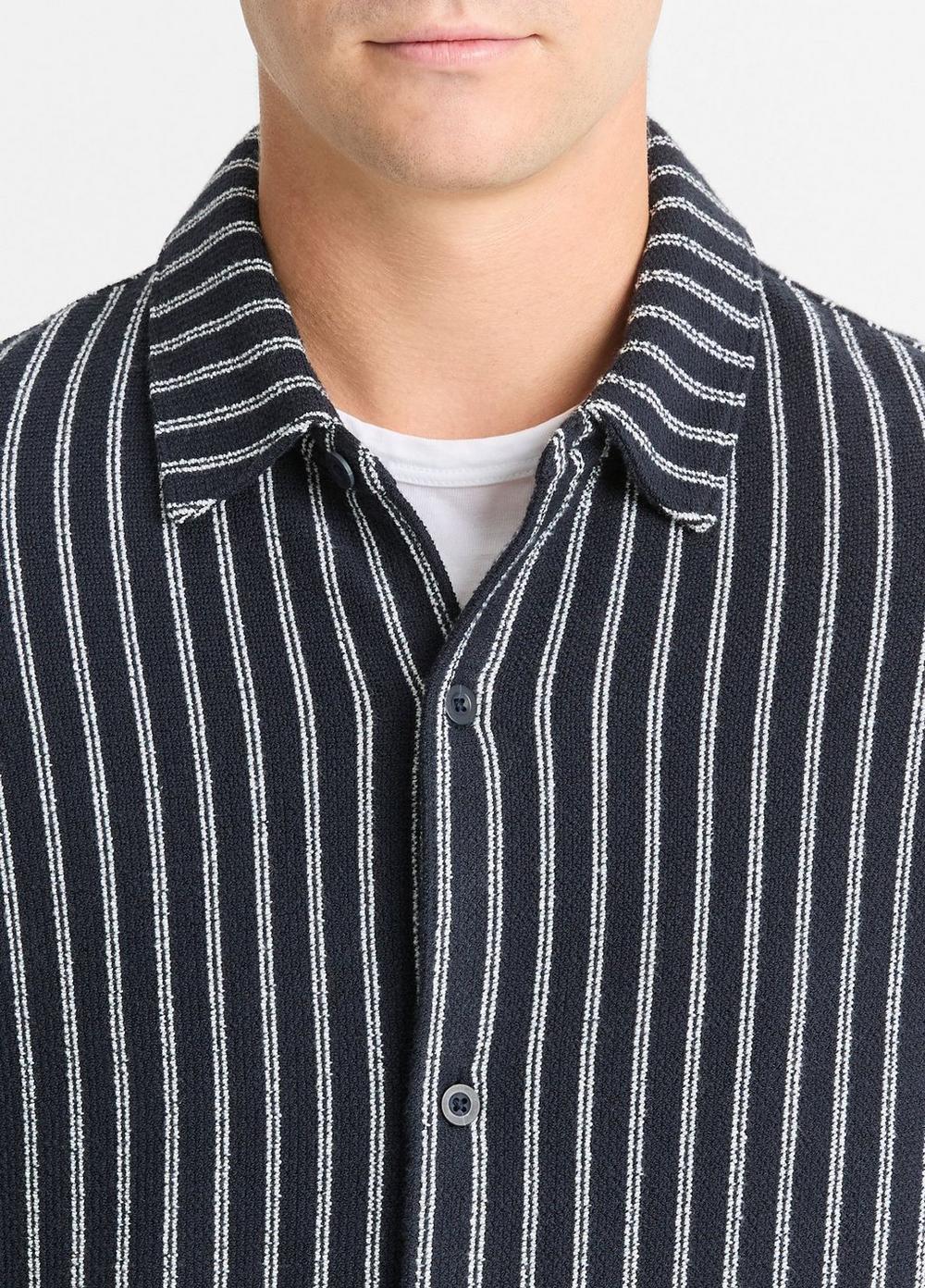 Striped Cotton-Blend Bouclé Shirt Product Image