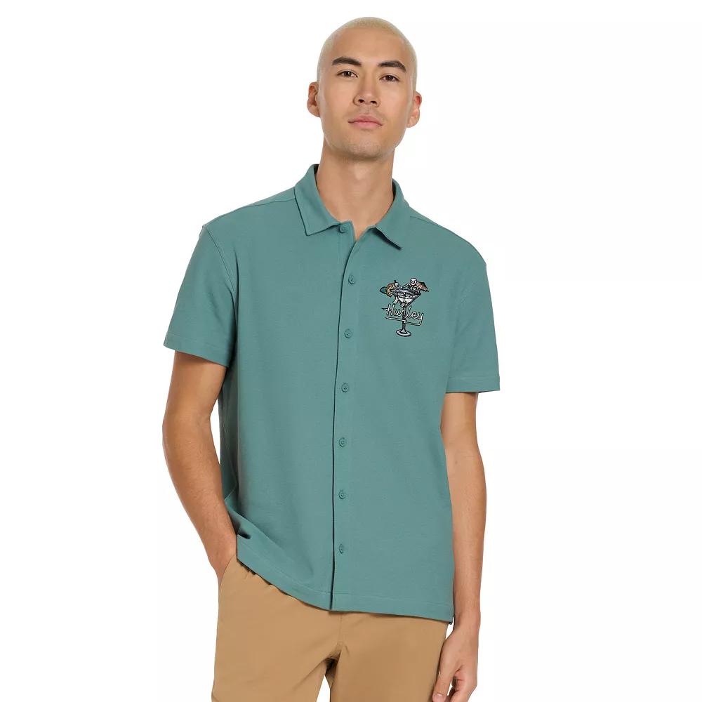 Men's Hurley Embroidered Button Down,  Product Image