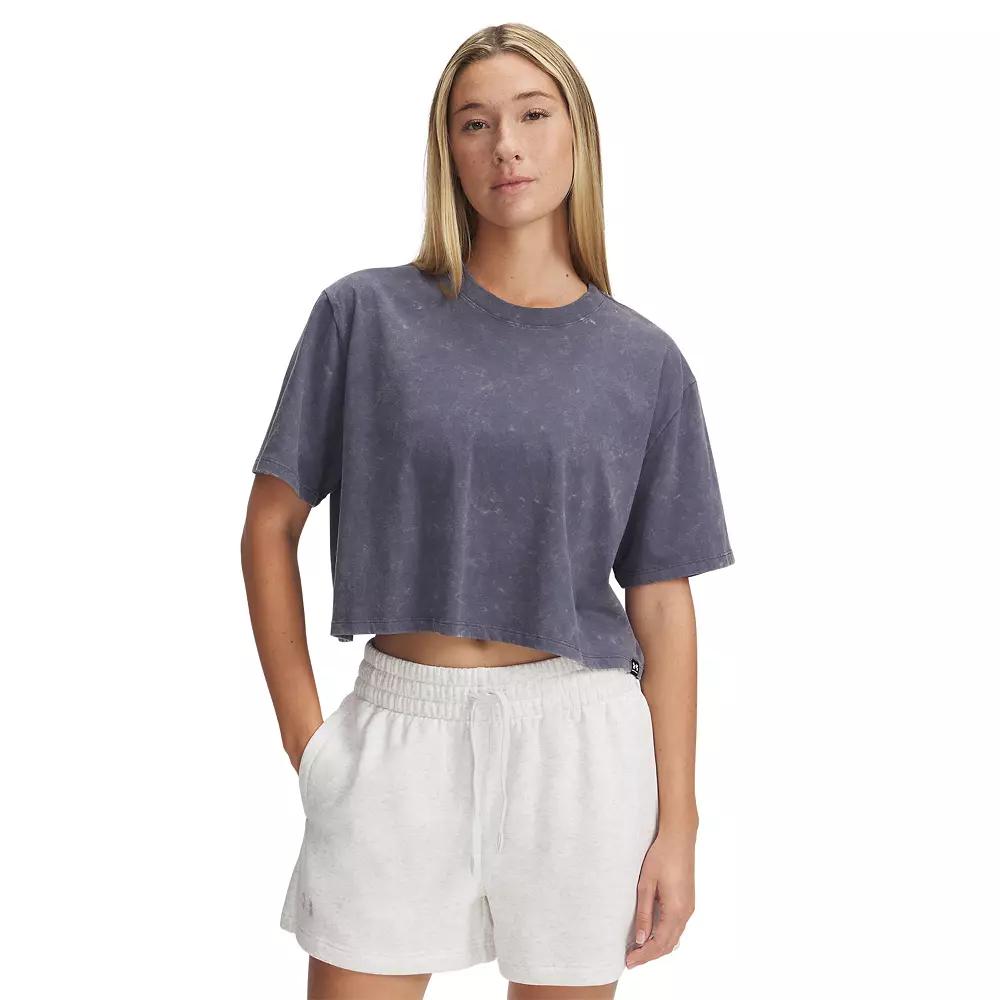 Women's Under Armour Rival Wash Short Sleeve Top,  Product Image