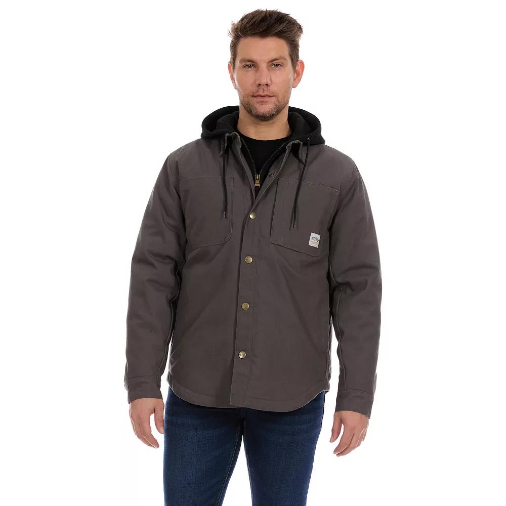 Men's Bass Creek Outfitters® Duck Canvas Hooded Shirt Jacket,  Product Image