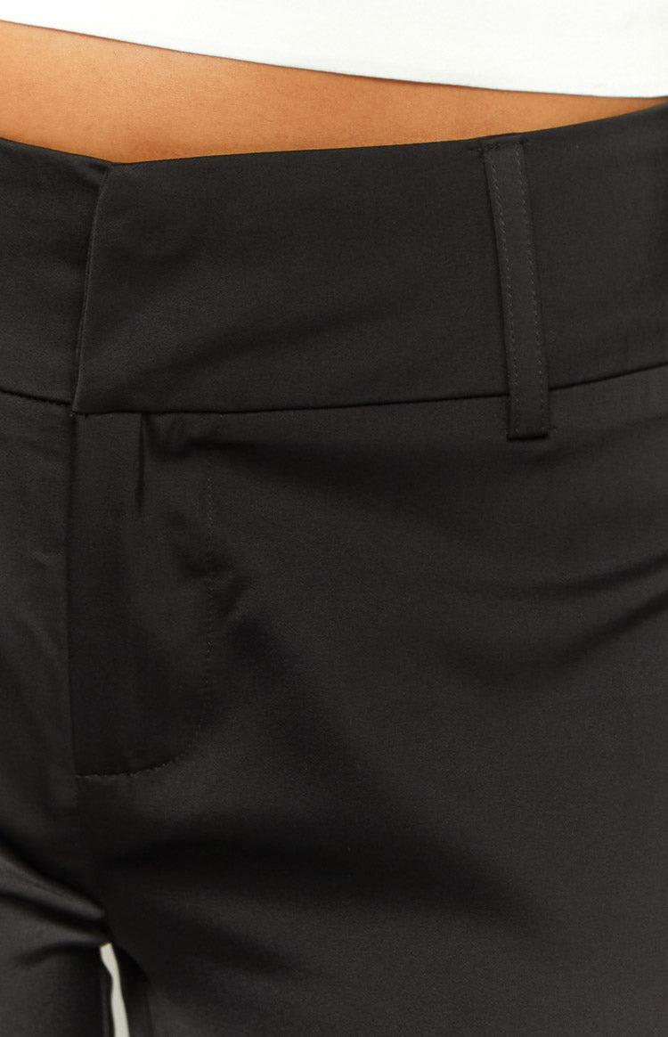 Maeve Black Satin Pants Product Image