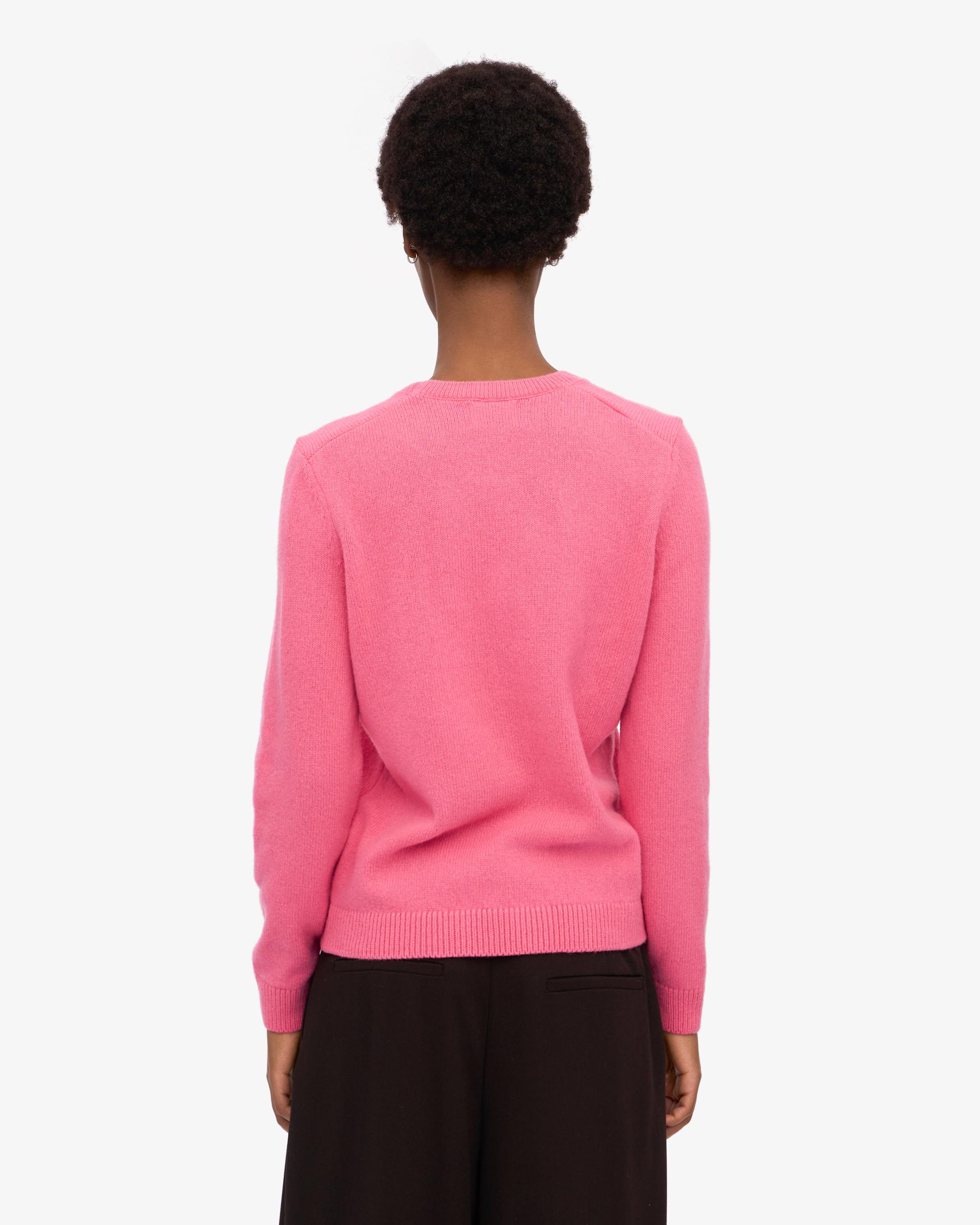 Women Classic Merino Wool Crew - Bubblegum Pink Product Image