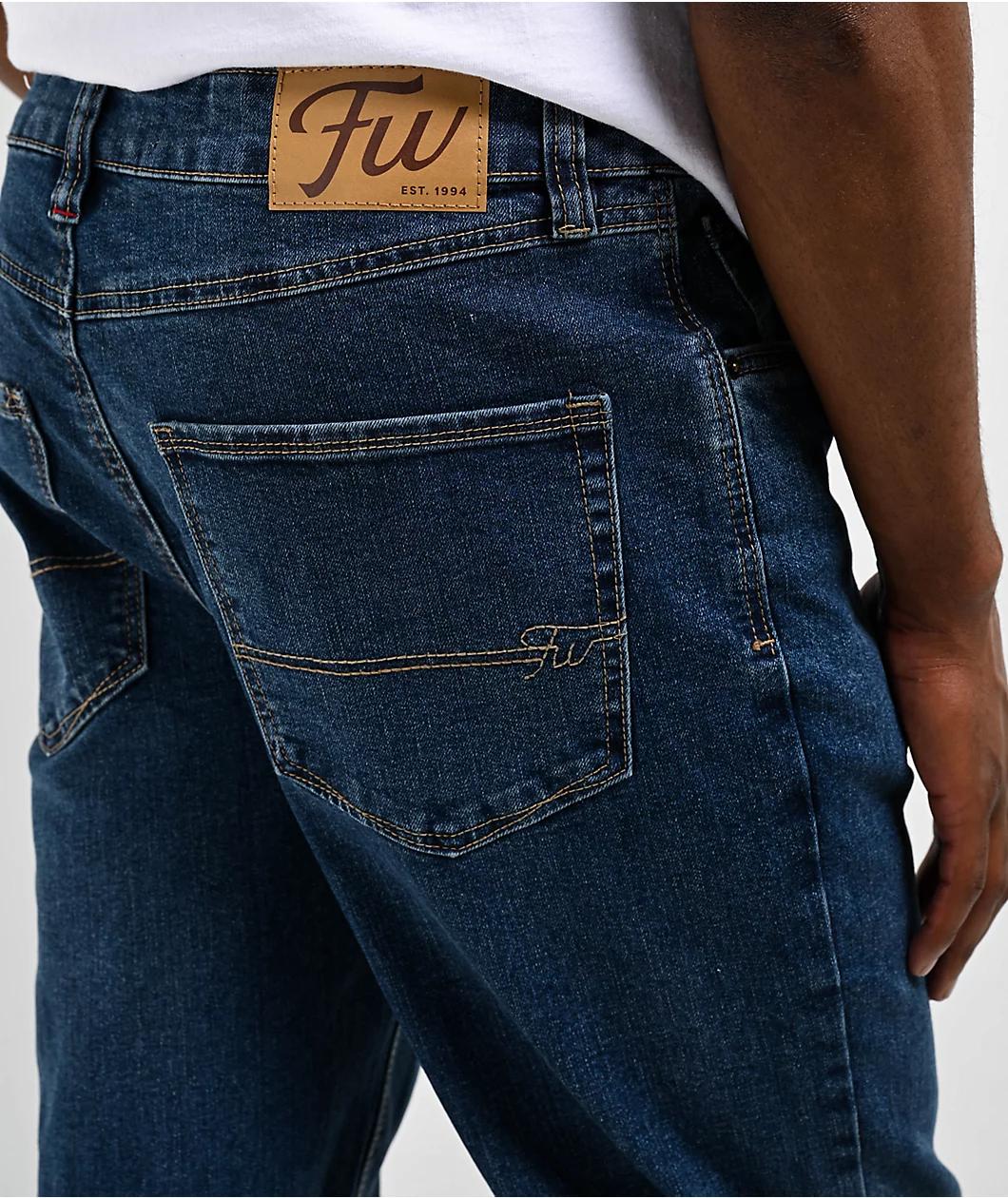 Freeworld Light Blue Denim Straight Fit Jeans Product Image