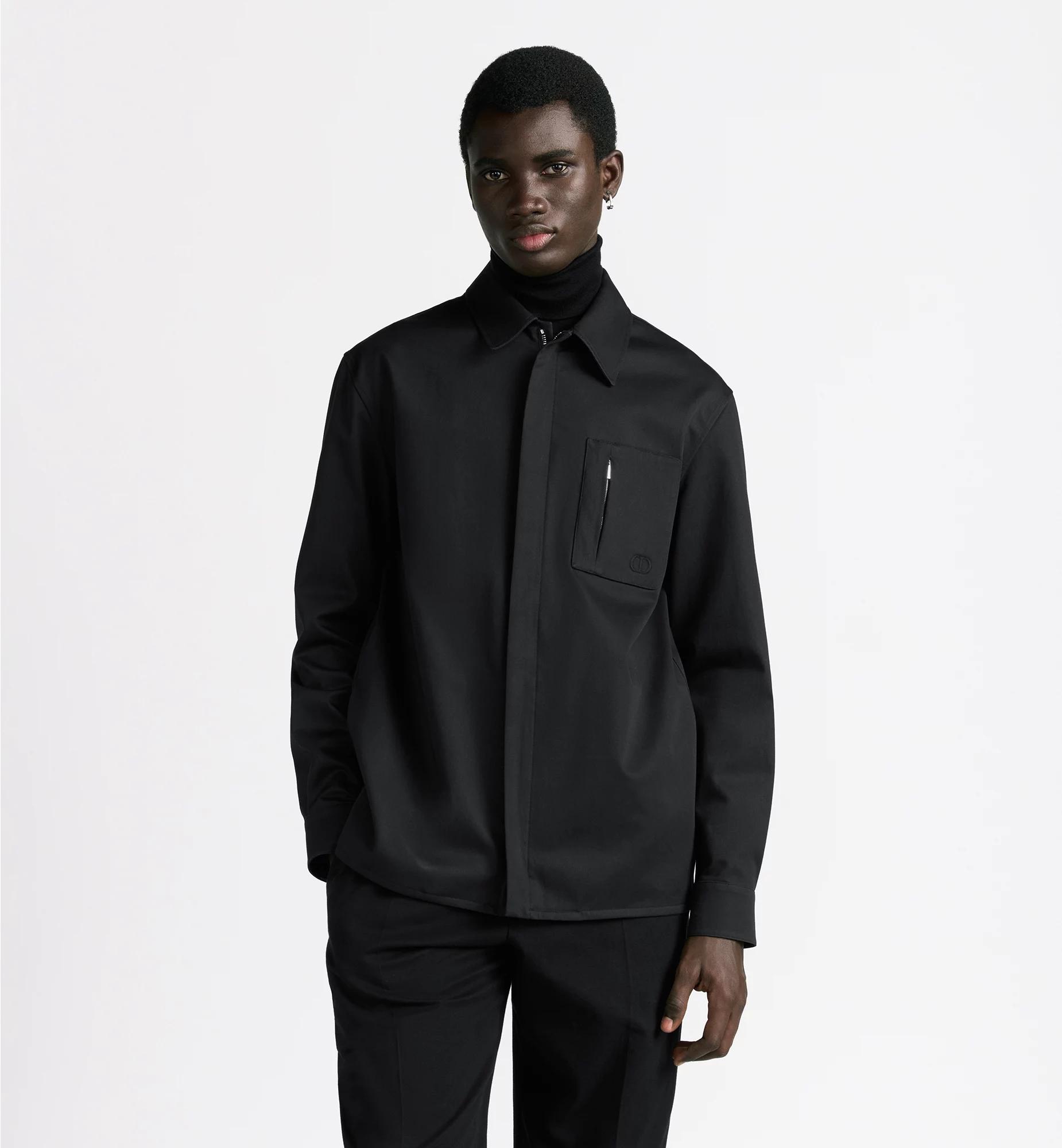 Zipped Shirt with CD Icon Embroidery Product Image