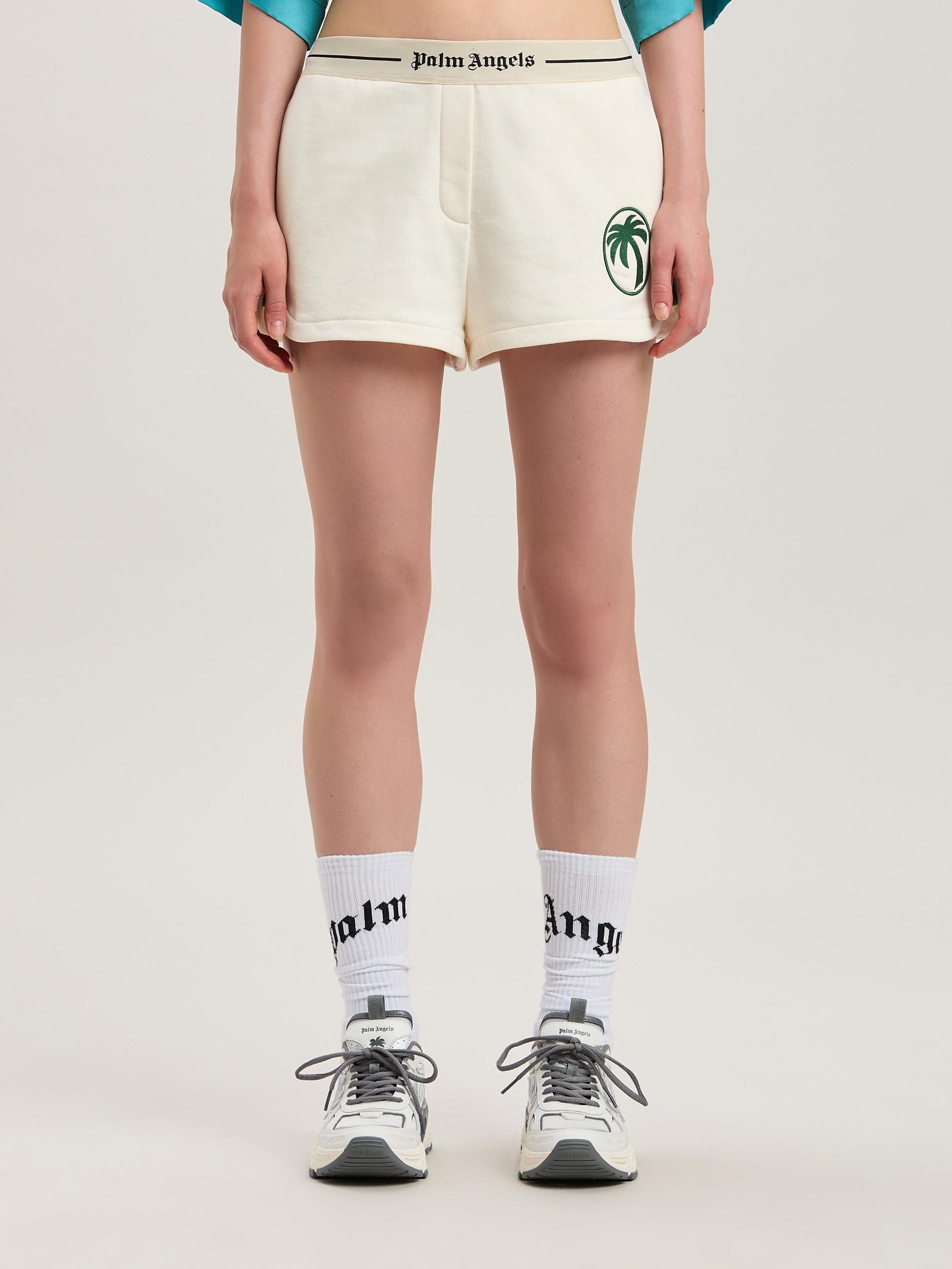 OVAL PALM SWEATSHORTS OFF WHITE - FOREST Product Image
