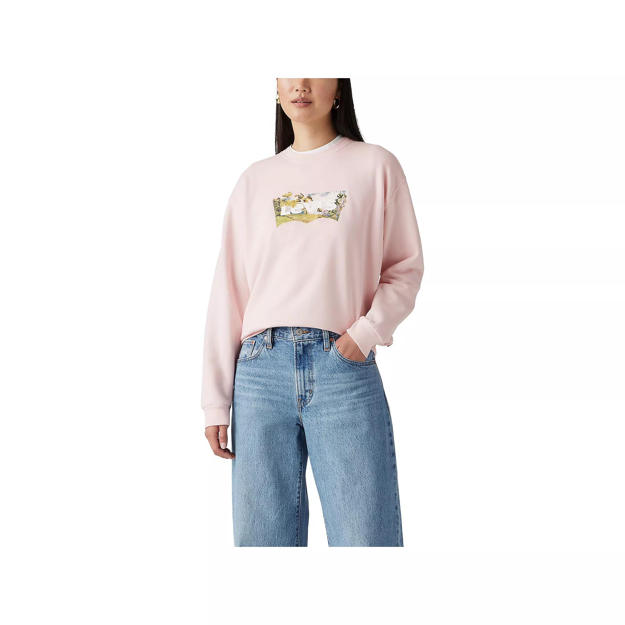 Women's Levi's® Crewneck Sweatshirt, Size: XXL, Photo Scenic Batwing Product Image