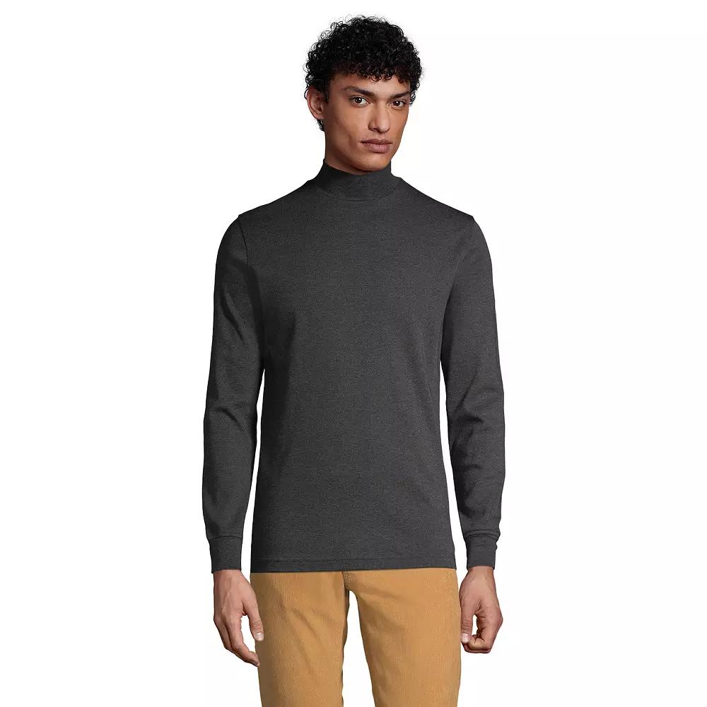 Big & Tall Lands' End Super Soft Supima Mock Turtleneck, Men's,  Product Image