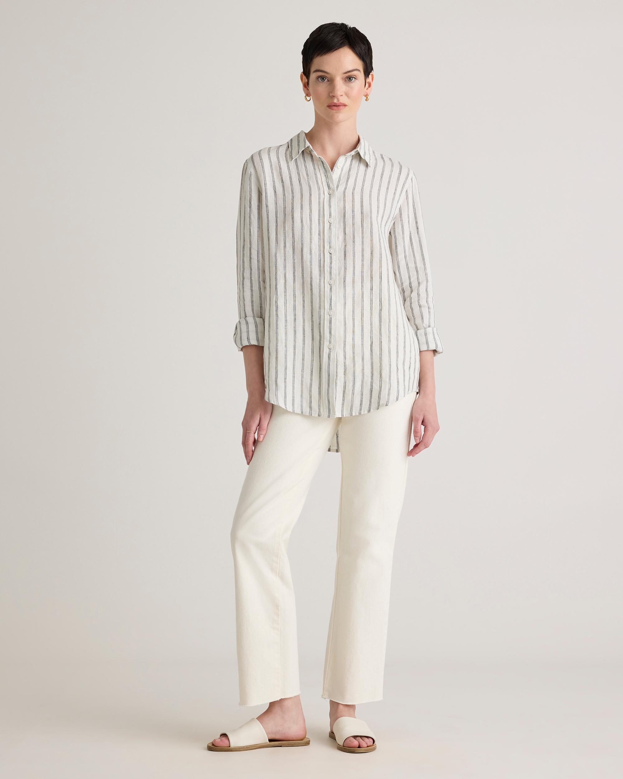 Quince | Women's 100% European Linen Long Sleeve Shirt Size XS Product Image