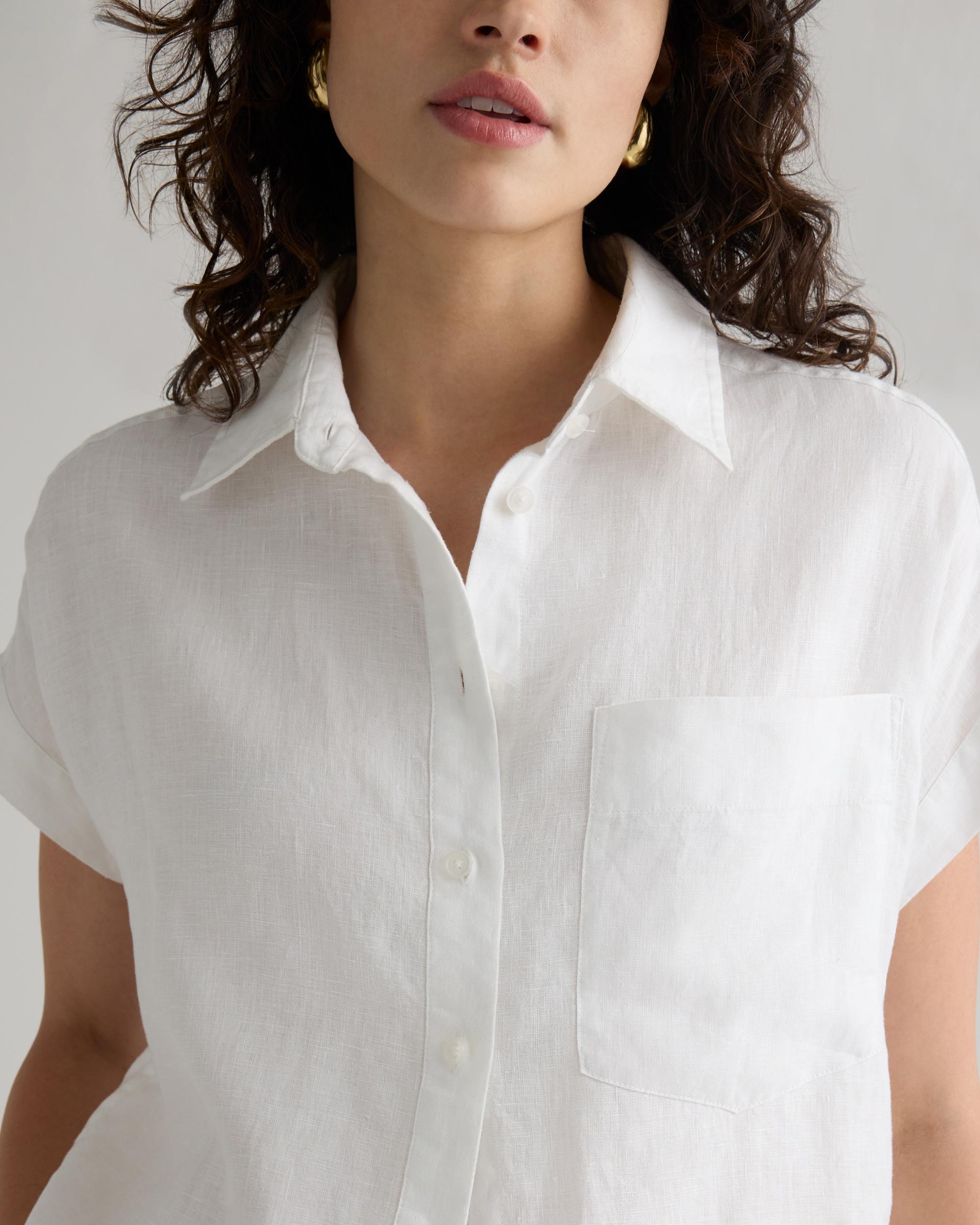 Quince | Women's 100% European Linen Camp Shirt Product Image