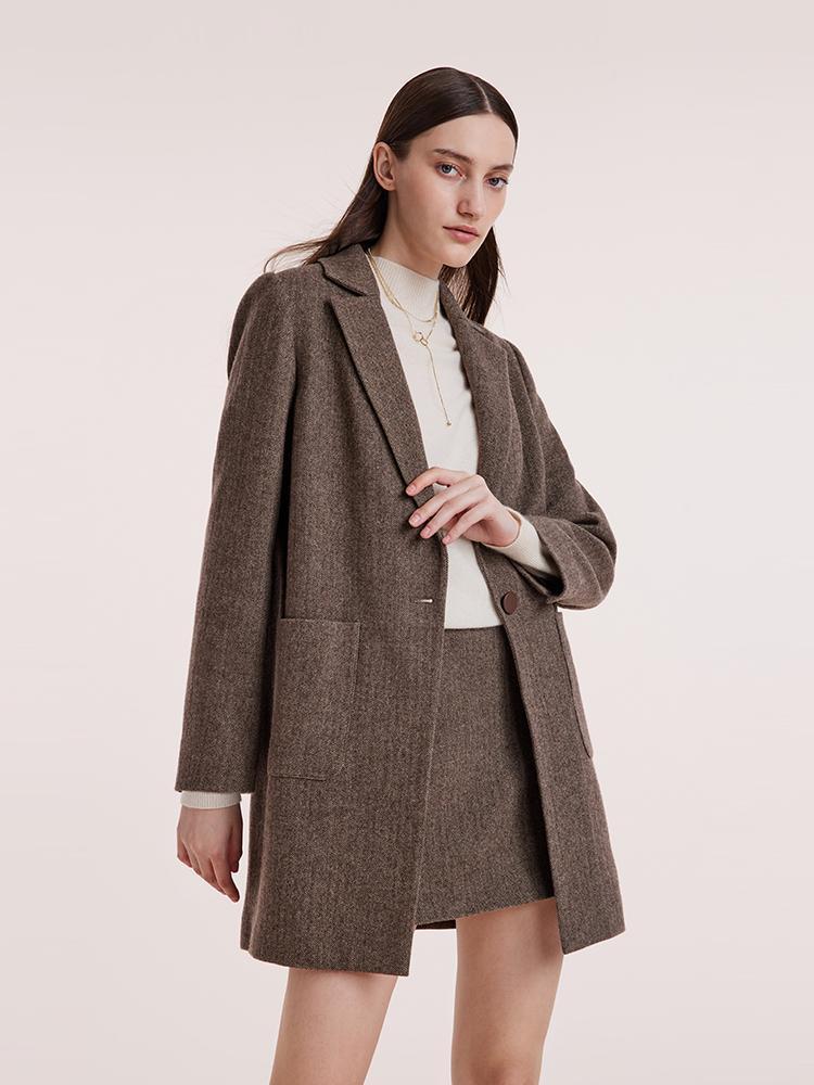 Washable Wool Mid-Length Coat Product Image