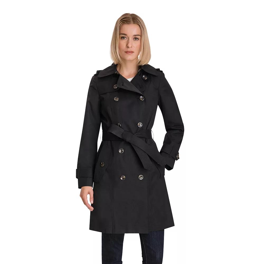 Women's London Fog Double Breasted Trench Coat,  Product Image