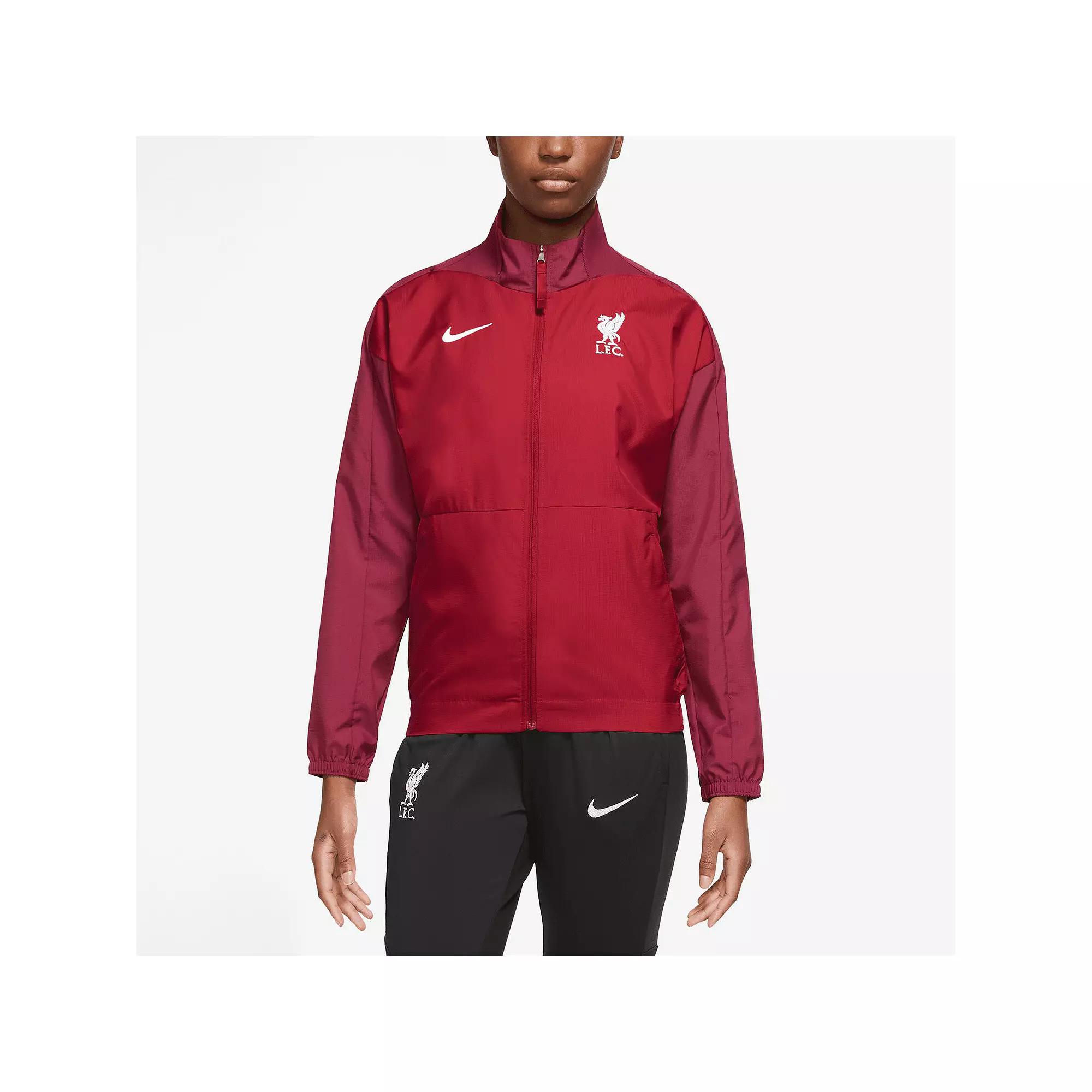 Women's Nike Red Liverpool Anthem Raglan Performance Full-Zip Jacket, Size: Medium, Lvp Red Product Image