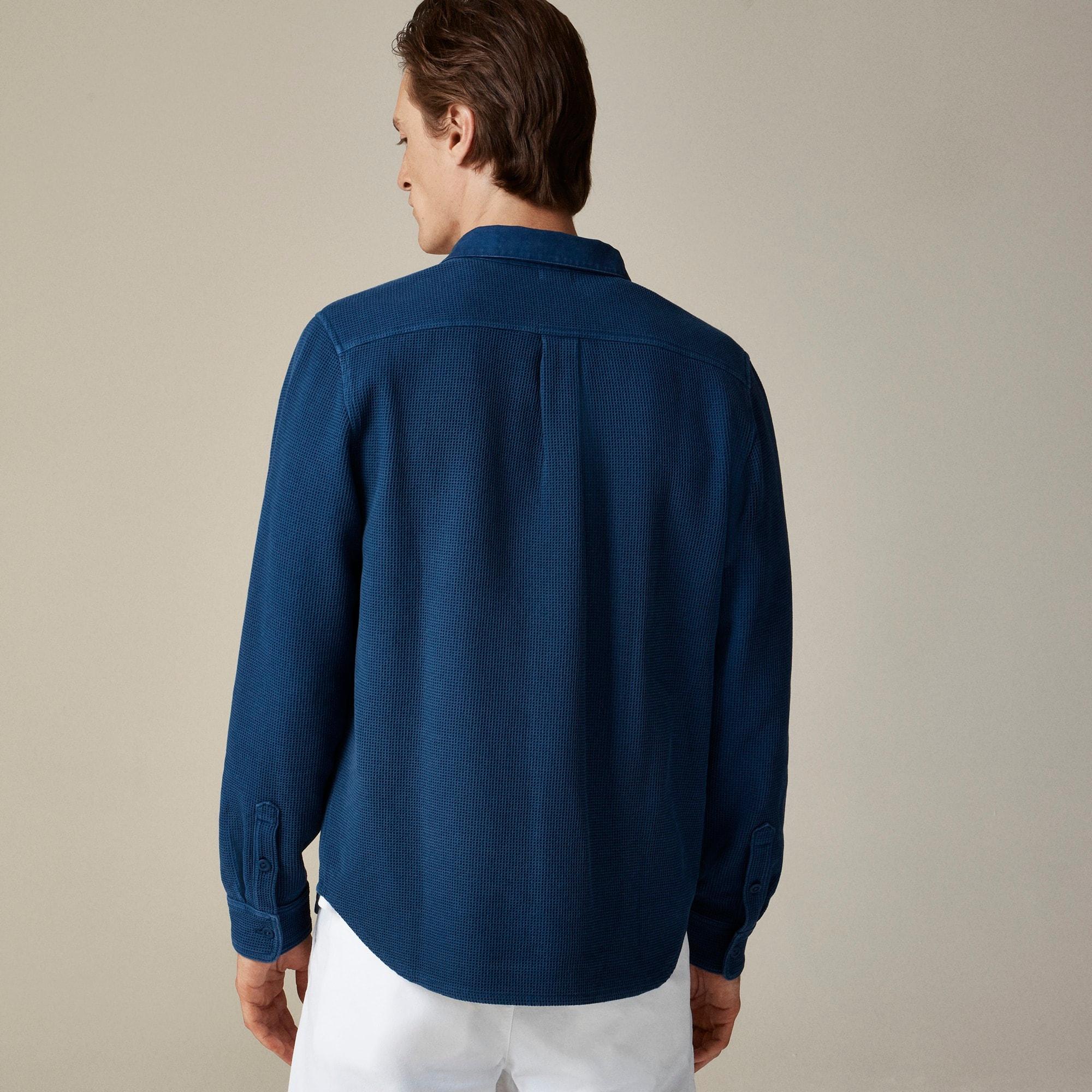 Waffle-knit rugby shirt Product Image