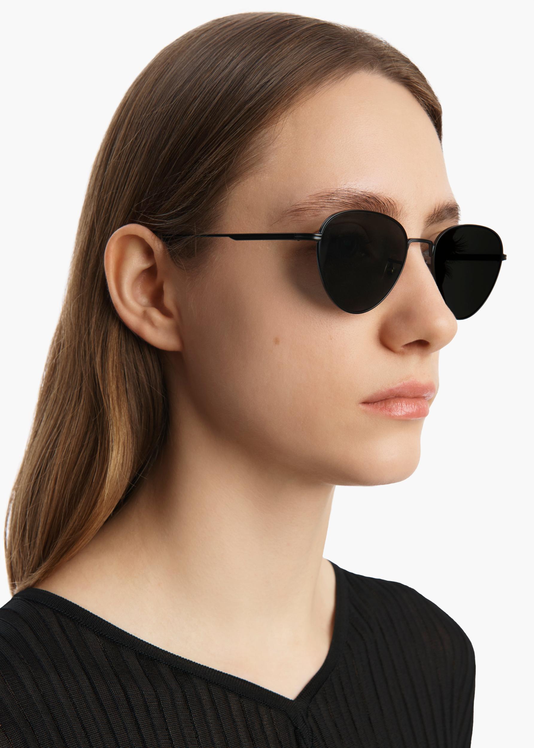 KHAITE x Oliver Peoples 1991C in Matte Black and Grey Product Image