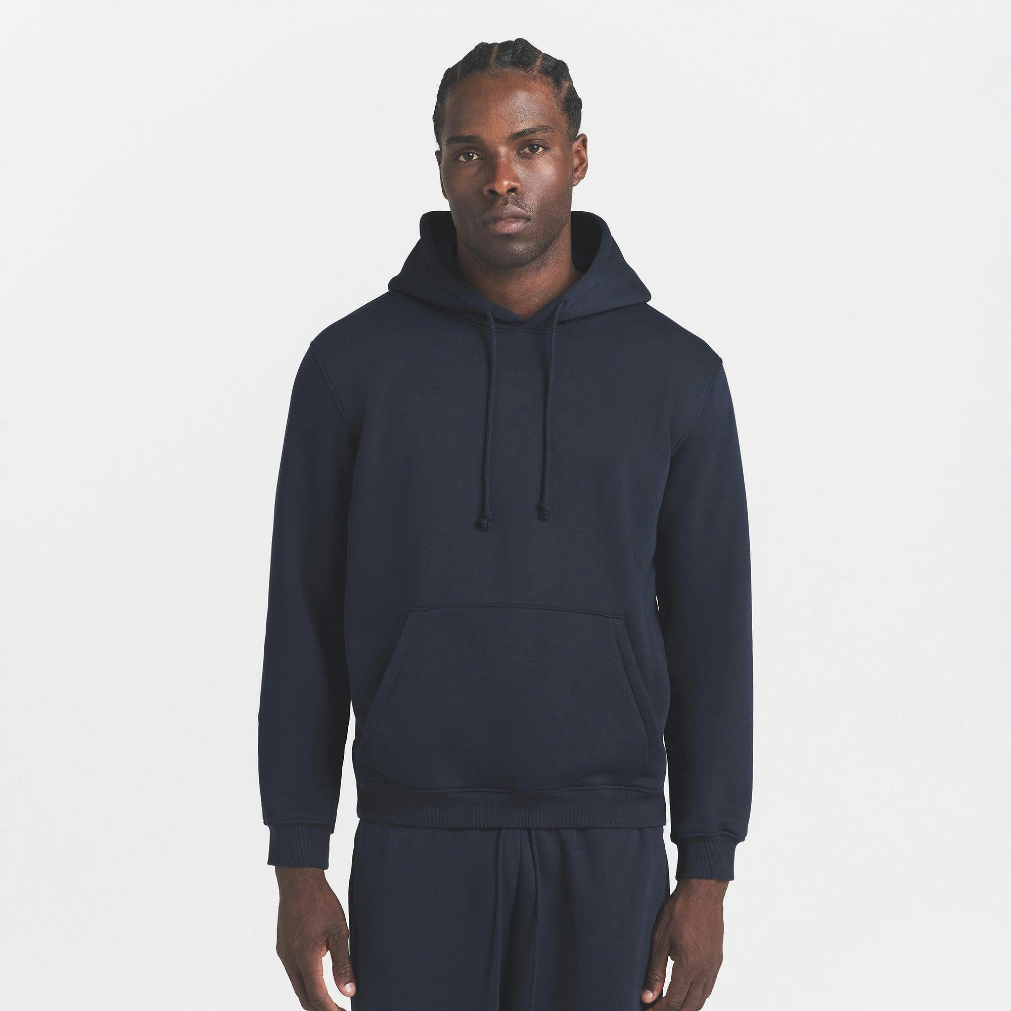 FLEECE LOUNGE MENS CLASSIC HOODIE | NAVY Product Image