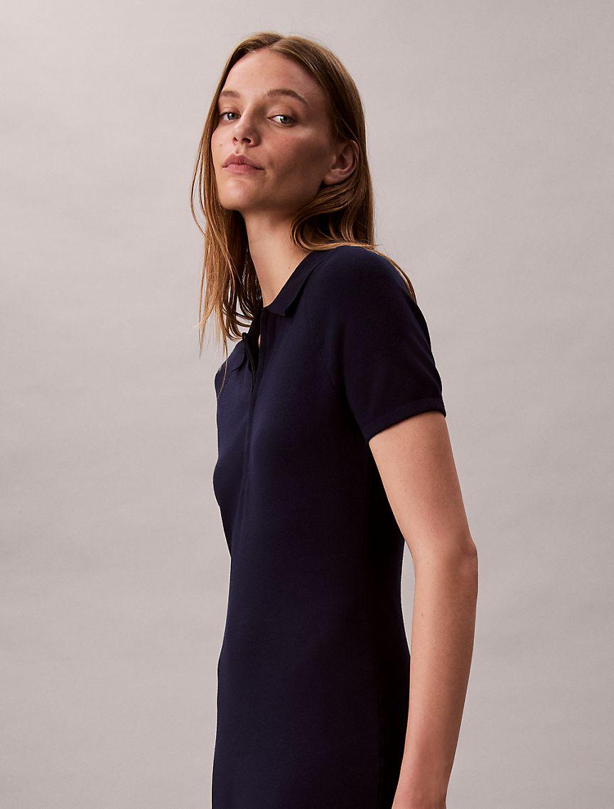 Tech Knit Polo Dress Product Image