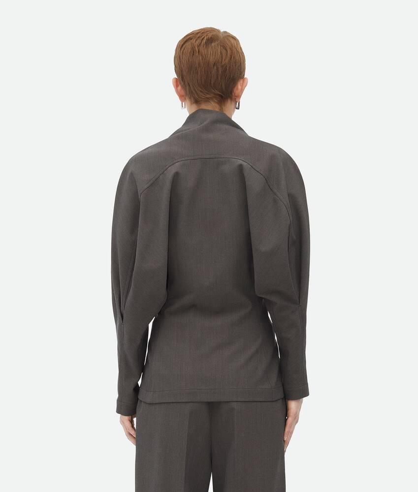 Women's Light Wool Top in Grey melange Product Image