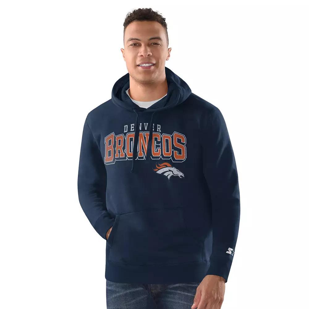 Men's Starter Black Kansas City Chiefs Vintage Pullover Hoodie,  Product Image